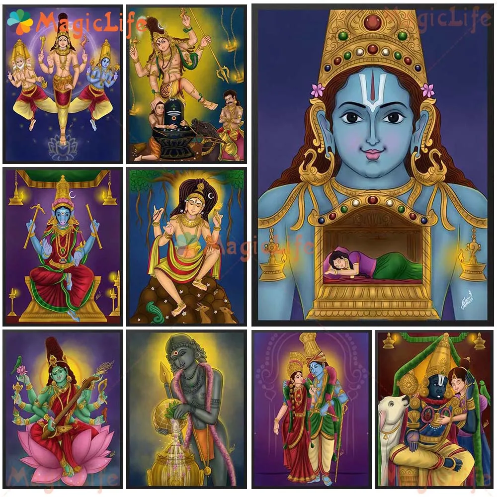 Hinduism Lakshmi Durga Parvati Kali Goddess Prints Wall Pictures For Living Room Poster Wall Art Canvas Painting Unframed
Hinduism Lakshmi Durga Parvati Kali Goddess Prints Wall Pictures For Living Room Poster Wall Art Canvas Painting Unframed