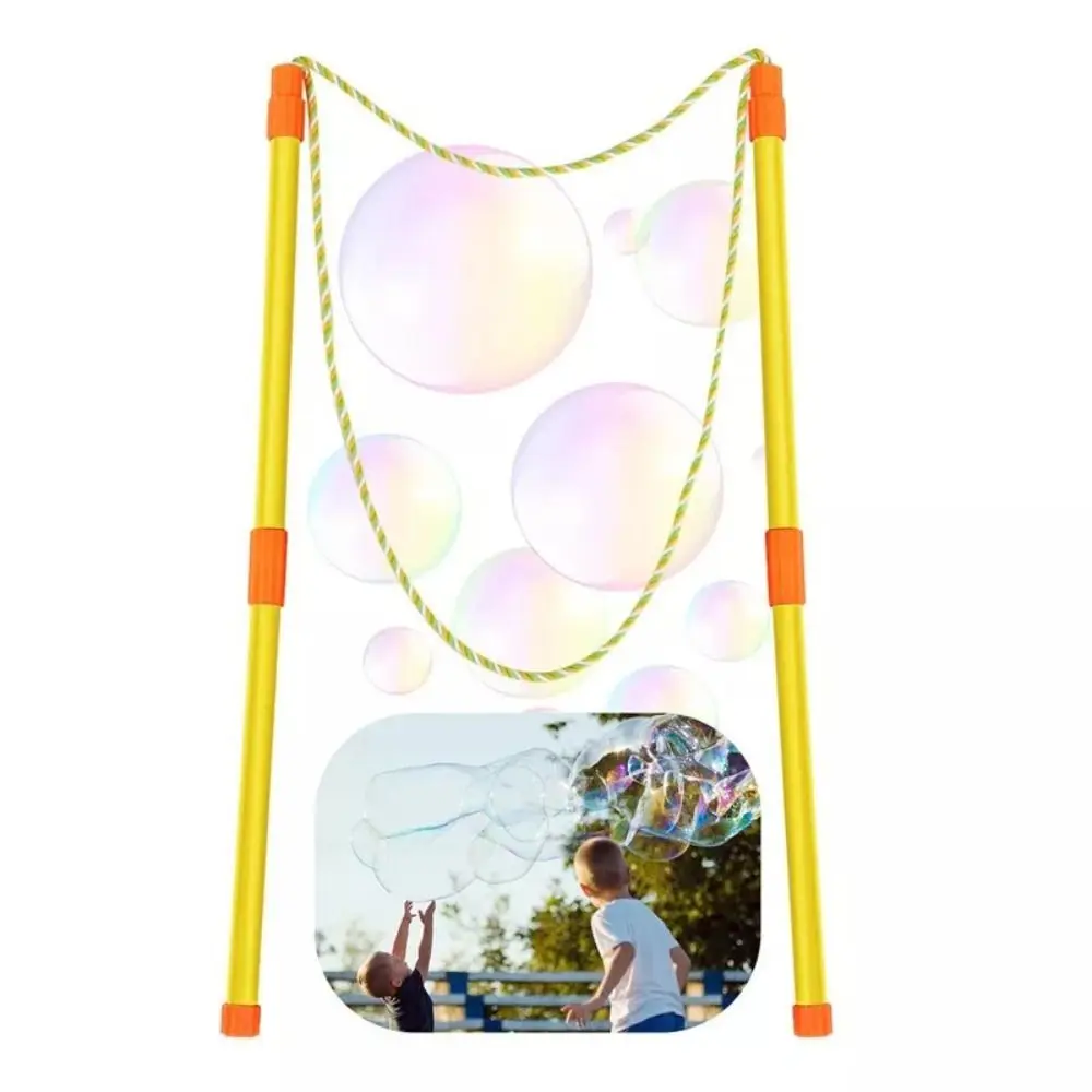 Detachable Bubble Rop Large Bubble Wand Double-pole Colorful Bubble Show Props Bubble Circle for Adult Kids
Detachable Bubble Rop Large Bubble Wand Double-pole Colorful Bubble Show Props Bubble Circle for Adult Kids