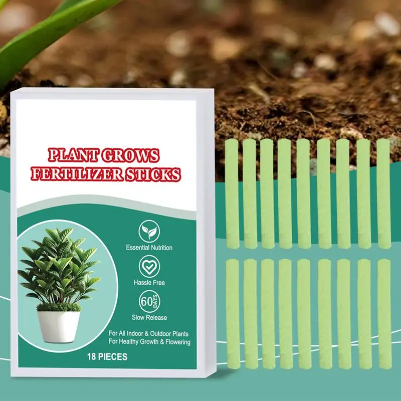 Natural Plant Fertilizer Sticks 18Pcs/set Indoor Potted Flower Plant Food Spikes For All-Purpose Fruit Tree Growing
Natural Plant Fertilizer Sticks 18Pcs/set Indoor Potted Flower Plant Food Spikes For All-Purpose Fruit Tree Growing