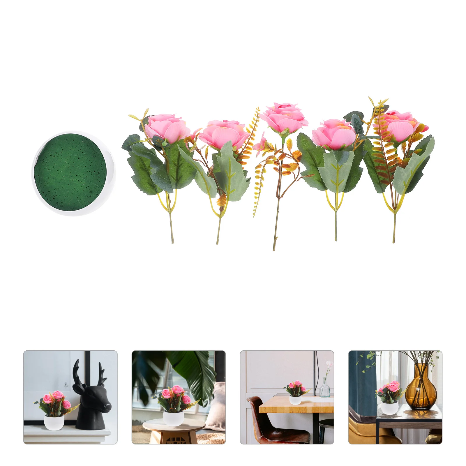 Artificial Potted Faux Rose Ornament Fake Bonsai Simulated Green Plant For Office Home Desktop Bedroom Kitchen Study Room
Artificial Potted Faux Rose Ornament Fake Bonsai Simulated Green Plant For Office Home Desktop Bedroom Kitchen Study Room