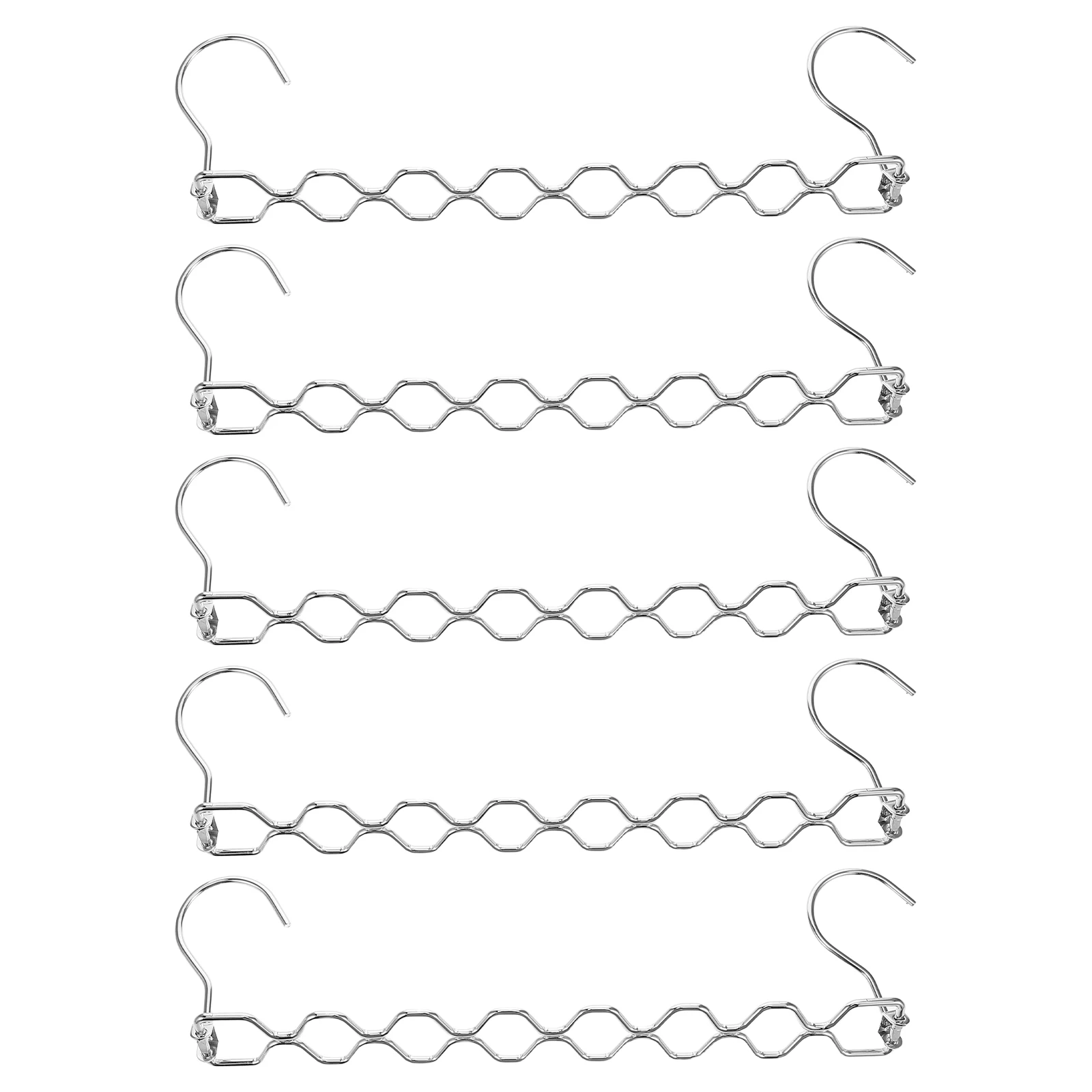 5 pcs 360-degree Rotation Space-saving Hangers Diamond Structure Closet Organizer Silver Color Storage Solution
5 pcs 360-degree Rotation Space-saving Hangers Diamond Structure Closet Organizer Silver Color Storage Solution