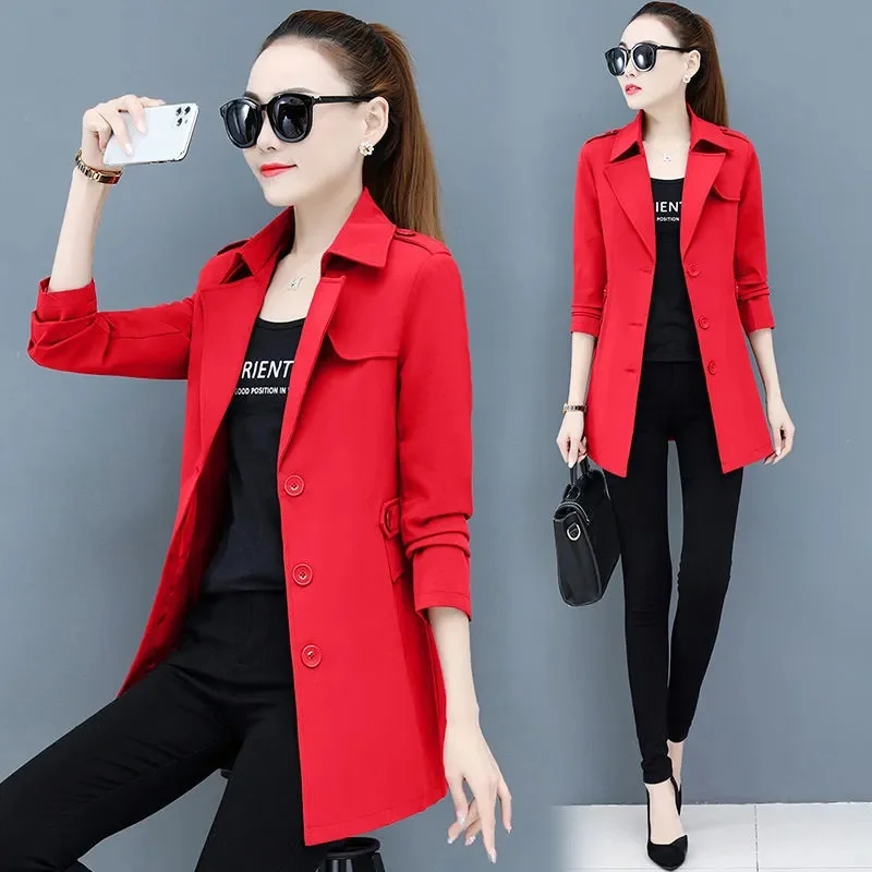Spring Autumn Women Jacket Long Coats Casual Windbreaker 2024 New Female Jackets Slim Fashion Basic Coat Outwear
Spring Autumn Women Jacket Long Coats Casual Windbreaker 2024 New Female Jackets Slim Fashion Basic Coat Outwear