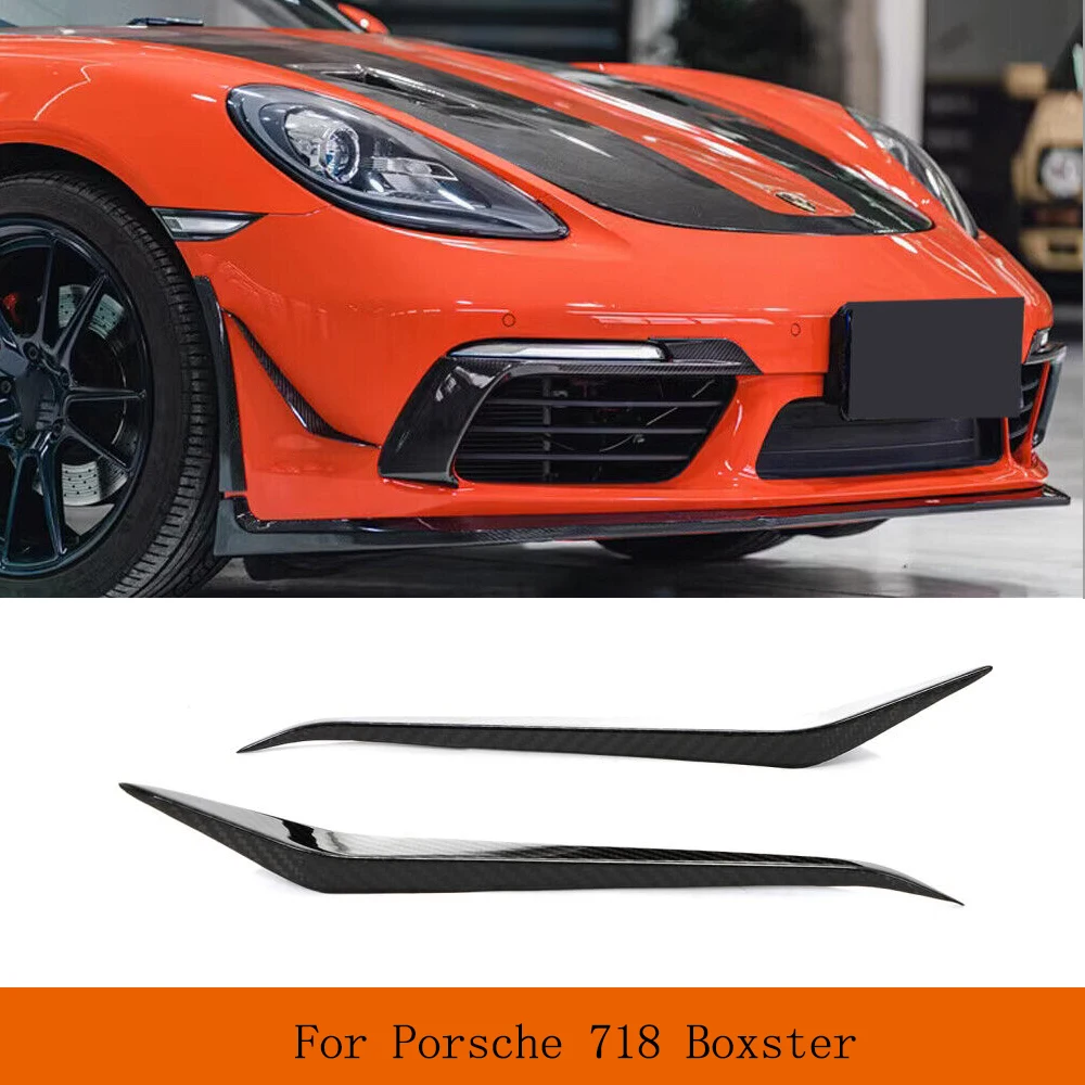 Car Front Bumper Canards for Porsche 718 Boxster Cayman 982 2016-2021 Prepreg Dry Carbon Car Racing Front Canards Fins Body Kits
Car Front Bumper Canards for Porsche 718 Boxster Cayman 982 2016-2021 Prepreg Dry Carbon Car Racing Front Canards Fins Body Kits