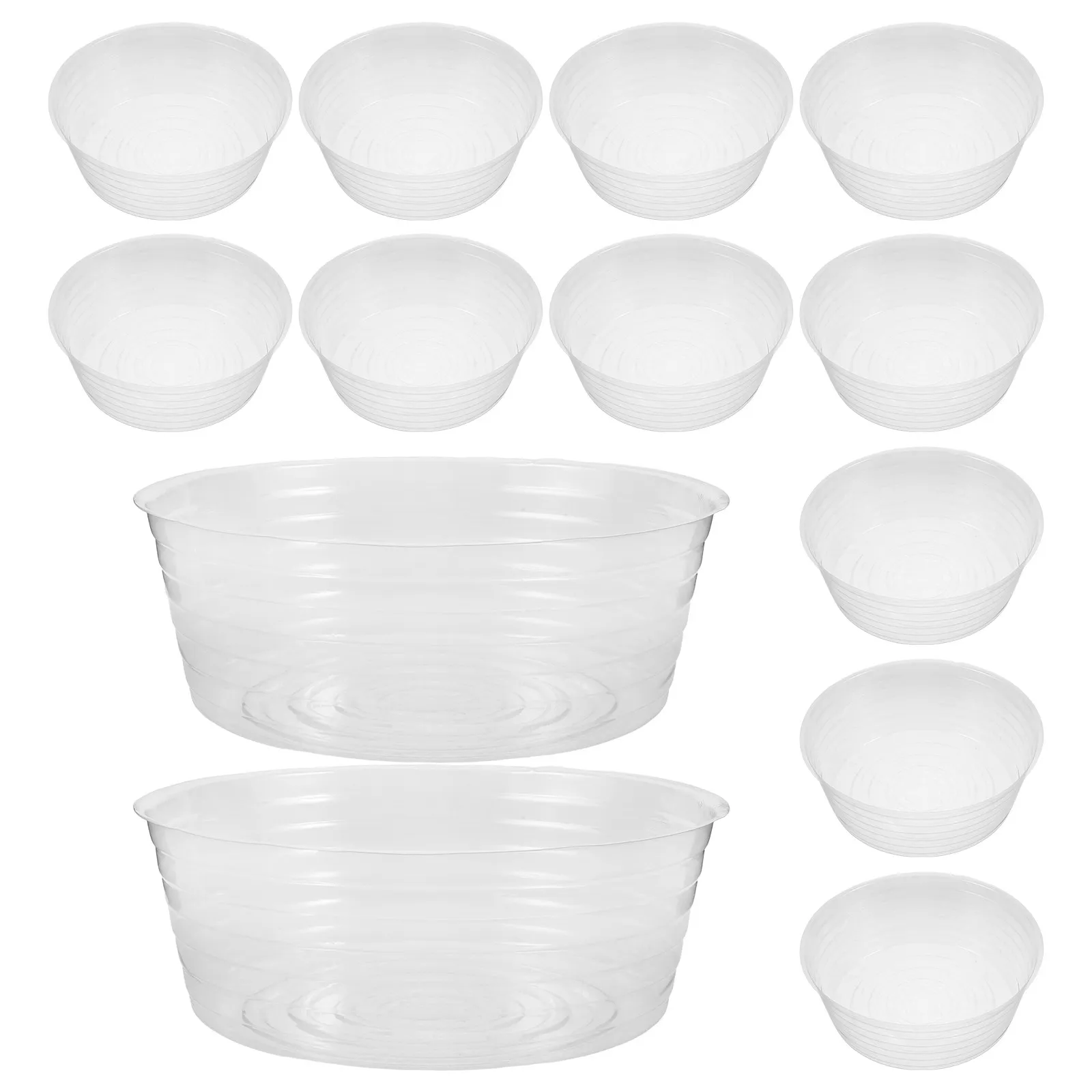 20Pcs Clear Hydroponic Pots Transparent Plastic Plant Trays for Root Monitoring Water Collection Space Saving Nursery Setup
20Pcs Clear Hydroponic Pots Transparent Plastic Plant Trays for Root Monitoring Water Collection Space Saving Nursery Setup