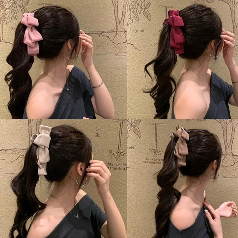 Winter Autumn Suede Bow Banana Clip Hair Clip for Women Ponytail Bun Twist Claw Hairbows for Girls Leather Hair Accessories
Winter Autumn Suede Bow Banana Clip Hair Clip for Women Ponytail Bun Twist Claw Hairbows for Girls Leather Hair Accessories