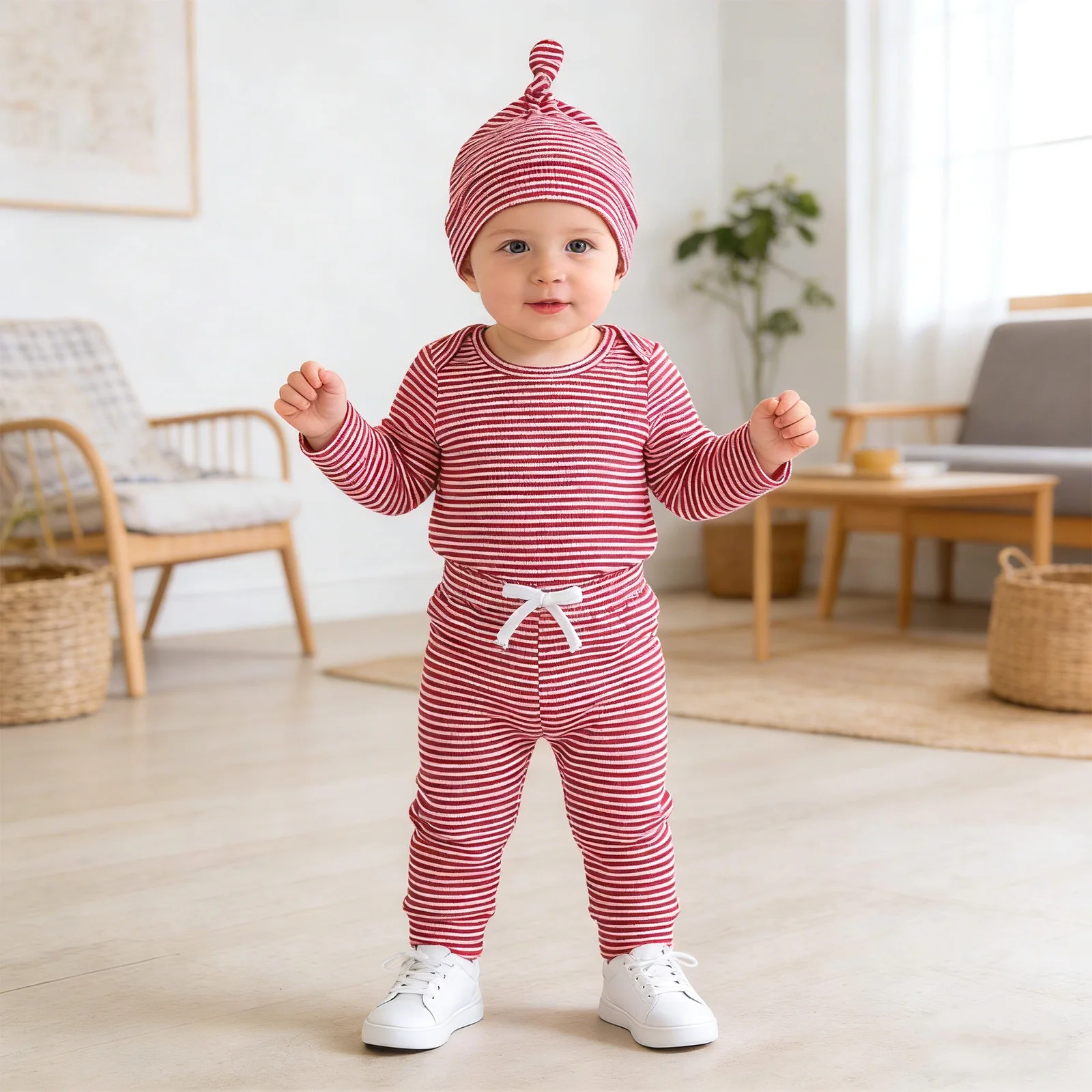 Детская одежда, полосатые комбинезоны, наряд на весну и осень, хлопковый боди с длинными рукавами и штанами, шапка, комплект для фотосессии для новорожденных мальчиков и девочек
Детская одежда, полосатые комбинезоны, наряд на весну и осень, хлопковый боди с длинными рукавами и штанами, шапка, комплект для фотосессии для новорожденных мальчиков и девочек