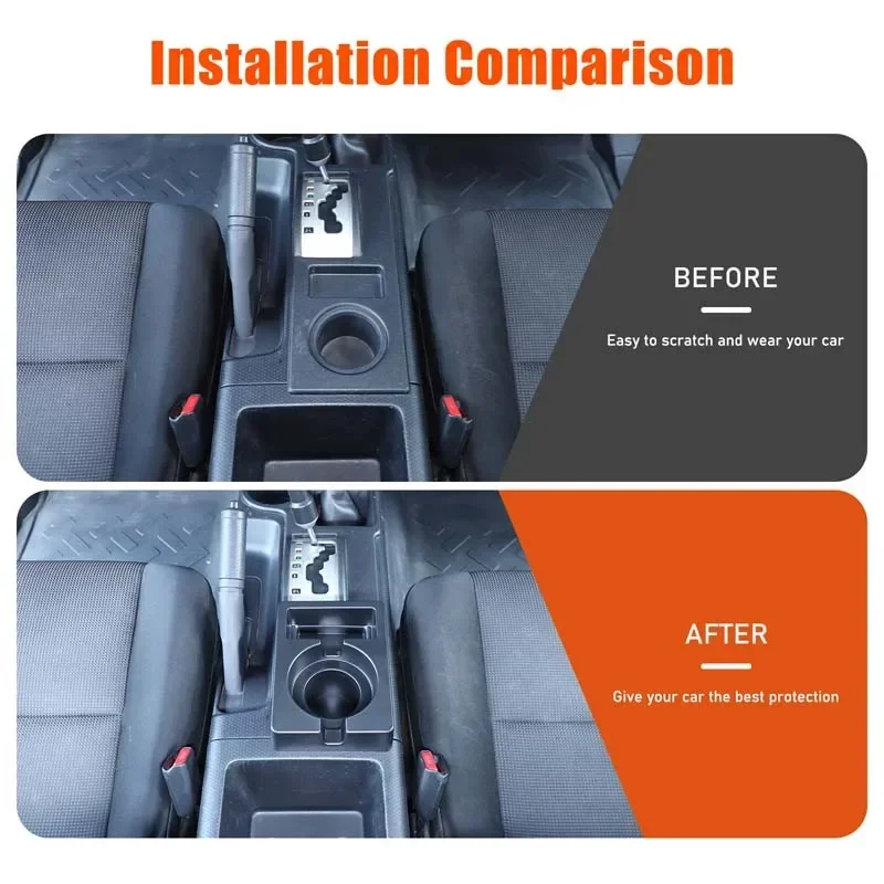 ABS Black For Toyota FJ Cruiser 2007-2021 Car central control water cup storage box mobile phone tray car interior accessories
ABS Black For Toyota FJ Cruiser 2007-2021 Car central control water cup storage box mobile phone tray car interior accessories