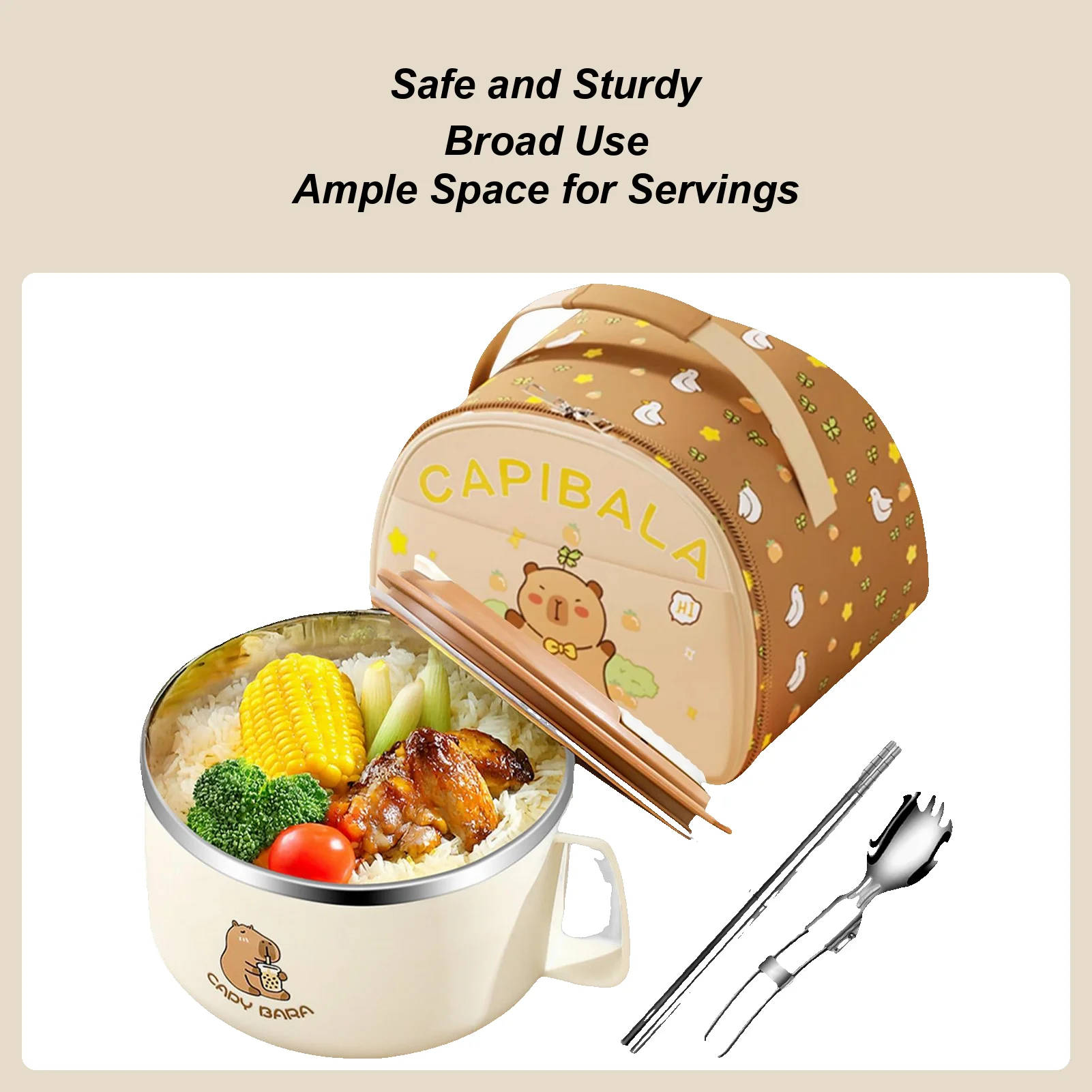 Ramen Bowl Set For Kids 1300ml Capybara Soup Bowl Microwave Safe Large Capacity Tableware For Everyday Dining Soup Noodle Salad
Ramen Bowl Set For Kids 1300ml Capybara Soup Bowl Microwave Safe Large Capacity Tableware For Everyday Dining Soup Noodle Salad