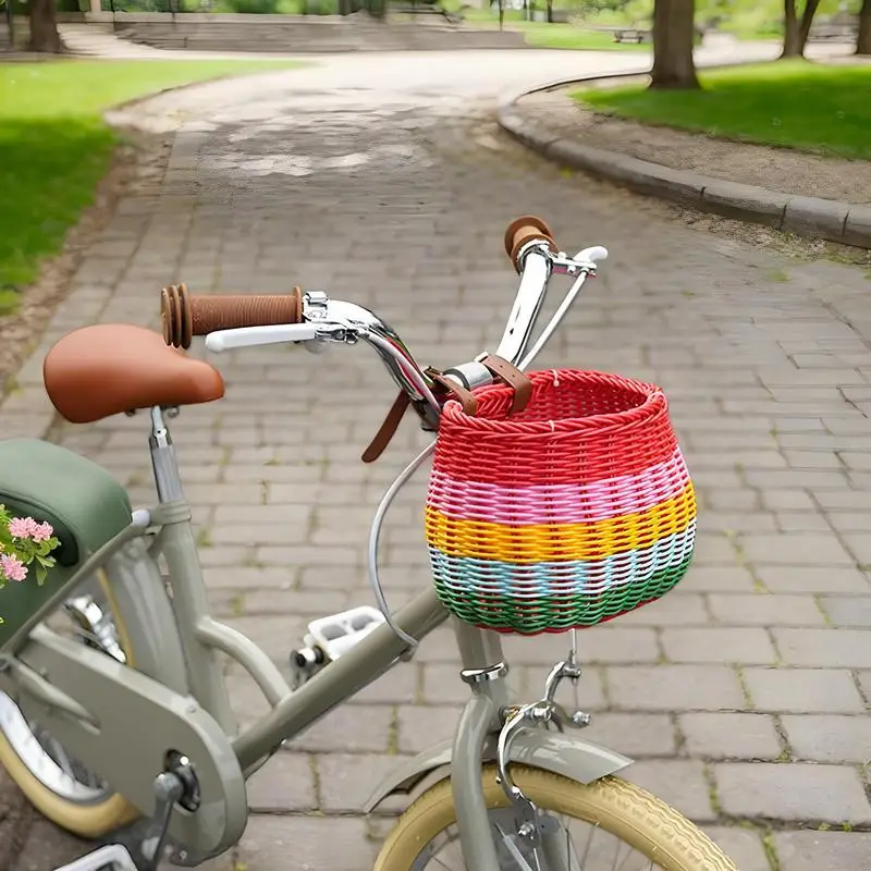 Kids Bike Basket Replacement Girls Bike Basket Handlebar-Mounted Woven Detachable Cycling Accessories For Backyard Travel
Kids Bike Basket Replacement Girls Bike Basket Handlebar-Mounted Woven Detachable Cycling Accessories For Backyard Travel