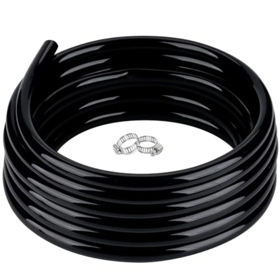 50ft Black Vinyl Tubing Flexible PVC Tube Hybrid Hose Transfer Water Fuel Gas for Pond Fountain Garden Waterfall Durable and Sa
50ft Black Vinyl Tubing Flexible PVC Tube Hybrid Hose Transfer Water Fuel Gas for Pond Fountain Garden Waterfall Durable and Sa
