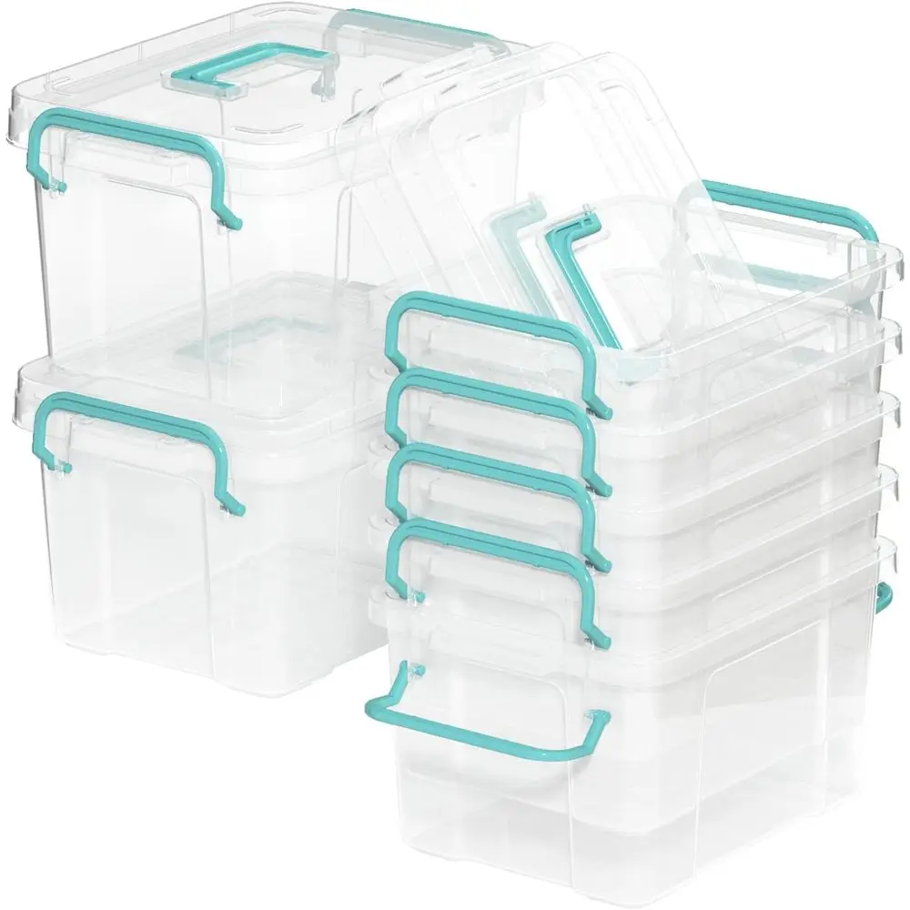 7 Pack Small Storage Bins Plastic Storage Container Stackable Box with Lids,with Handle Clear Plastic Container or Suitable or s
7 Pack Small Storage Bins Plastic Storage Container Stackable Box with Lids,with Handle Clear Plastic Container or Suitable or s