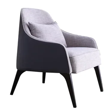 A Modern simple leather sofa and chair hotel leisure area villa living room leisure solid wood armchair
A Modern simple leather sofa and chair hotel leisure area villa living room leisure solid wood armchair