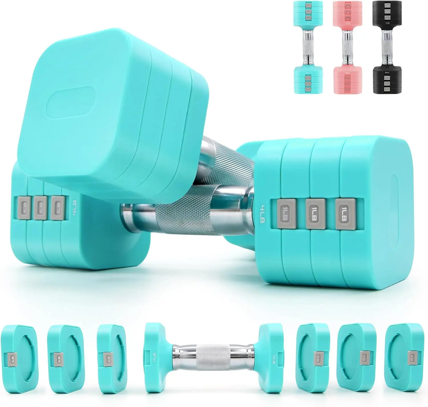4-in-1 Adjustable Dumbbell Set, 4lb to 10lb Weights with Non-Slip Handle for Home Gym Strength Training
4-in-1 Adjustable Dumbbell Set, 4lb to 10lb Weights with Non-Slip Handle for Home Gym Strength Training