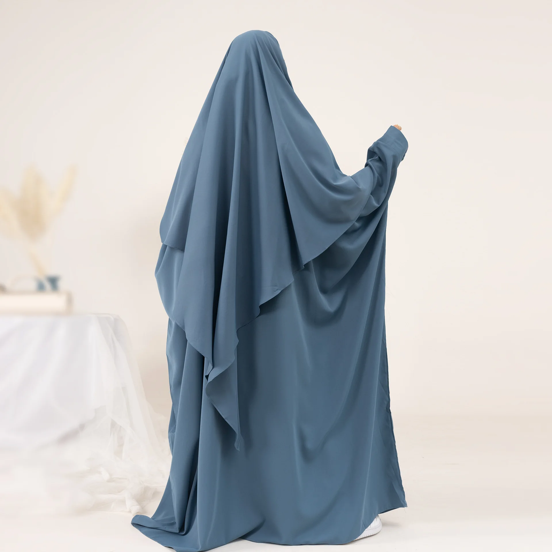 Ramadan Muslim Women Hijab Khimar Dress Prayer 2 Piece Set Garment Abayas Islam Clothes Niqab Abaya Femme Musulmane Robe Kaftan
Ramadan Muslim Women Hijab Khimar Dress Prayer 2 Piece Set Garment Abayas Islam Clothes Niqab Abaya Femme Musulmane Robe Kaftan
