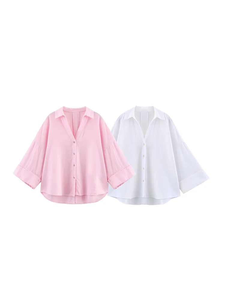 KUCLUT Women Fashion Linen Solid Single Breasted Blouse Vintage Lapel Neck Long Sleeves Female Chic Lady Shirts
KUCLUT Women Fashion Linen Solid Single Breasted Blouse Vintage Lapel Neck Long Sleeves Female Chic Lady Shirts