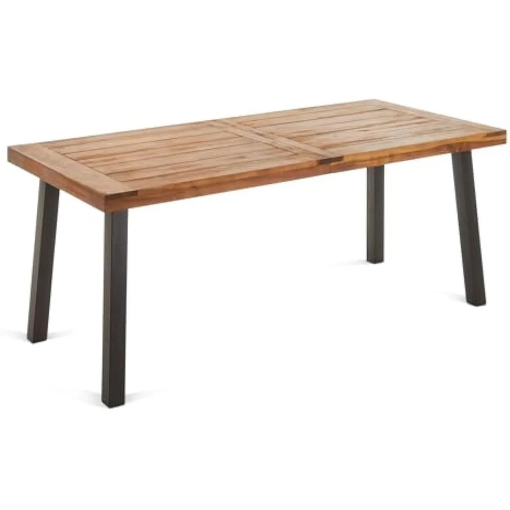 Bay Acacia Wood Outdoor Dining Table | Perfect for Patio | with Teak Finis, Brown
Bay Acacia Wood Outdoor Dining Table | Perfect for Patio | with Teak Finis, Brown