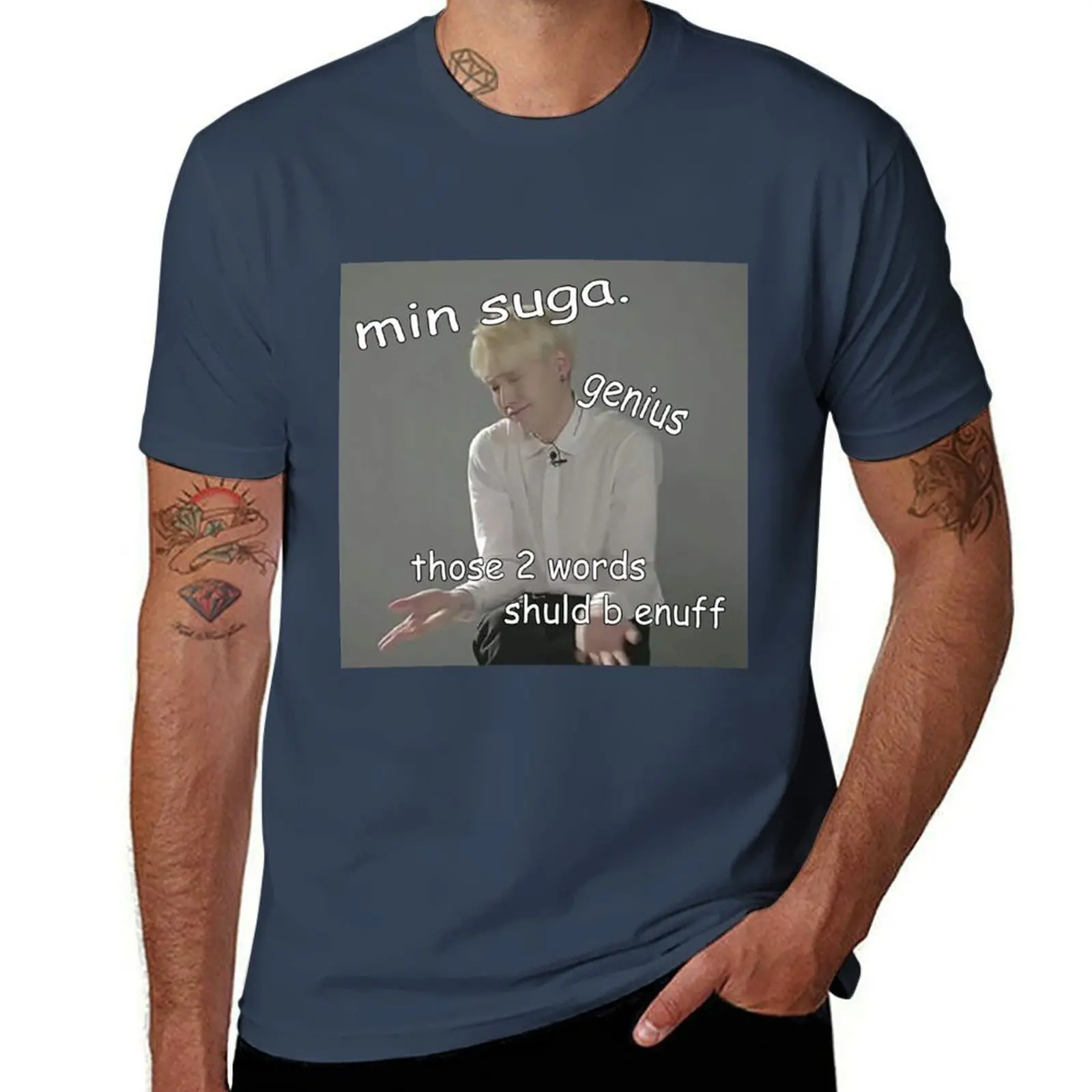 Meme Genius Suga - - Min T-Shirt Labor Work Casual T-Shirt
Meme Genius Suga - - Min T-Shirt Labor Work Casual T-Shirt