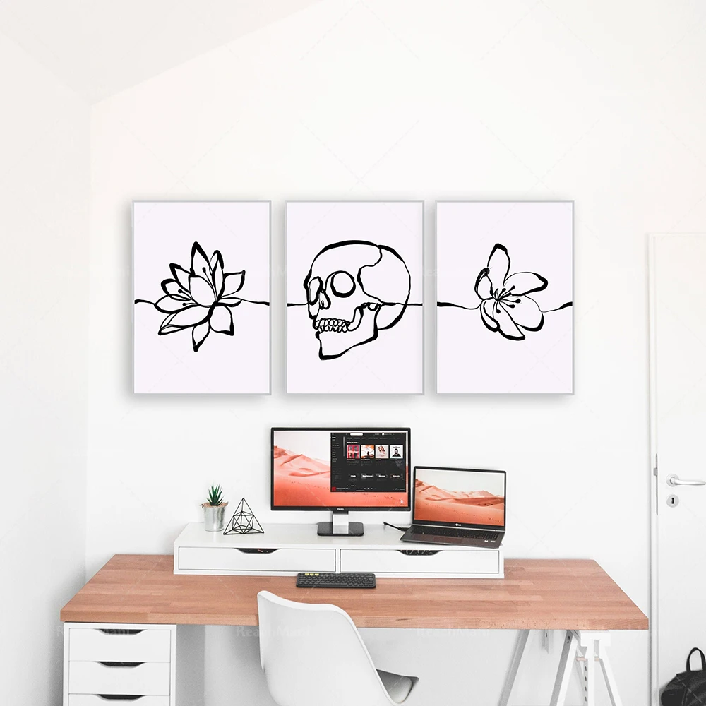 Skull Art Prints, Line Art Skull Posters, Floral Skull Wall Art Gifts, Gothic Skull Minimalist Art Deco
Skull Art Prints, Line Art Skull Posters, Floral Skull Wall Art Gifts, Gothic Skull Minimalist Art Deco