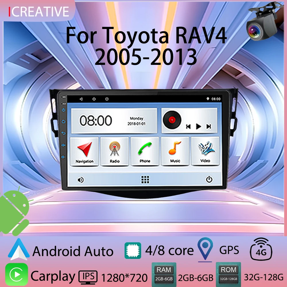 Car Radio for Toyota RAV4 Rav 4 2005-2013 Carplay Multimedia Player Touch Screen 2din Stereo Android 9 Inch Head Unit Navigation
Car Radio for Toyota RAV4 Rav 4 2005-2013 Carplay Multimedia Player Touch Screen 2din Stereo Android 9 Inch Head Unit Navigation