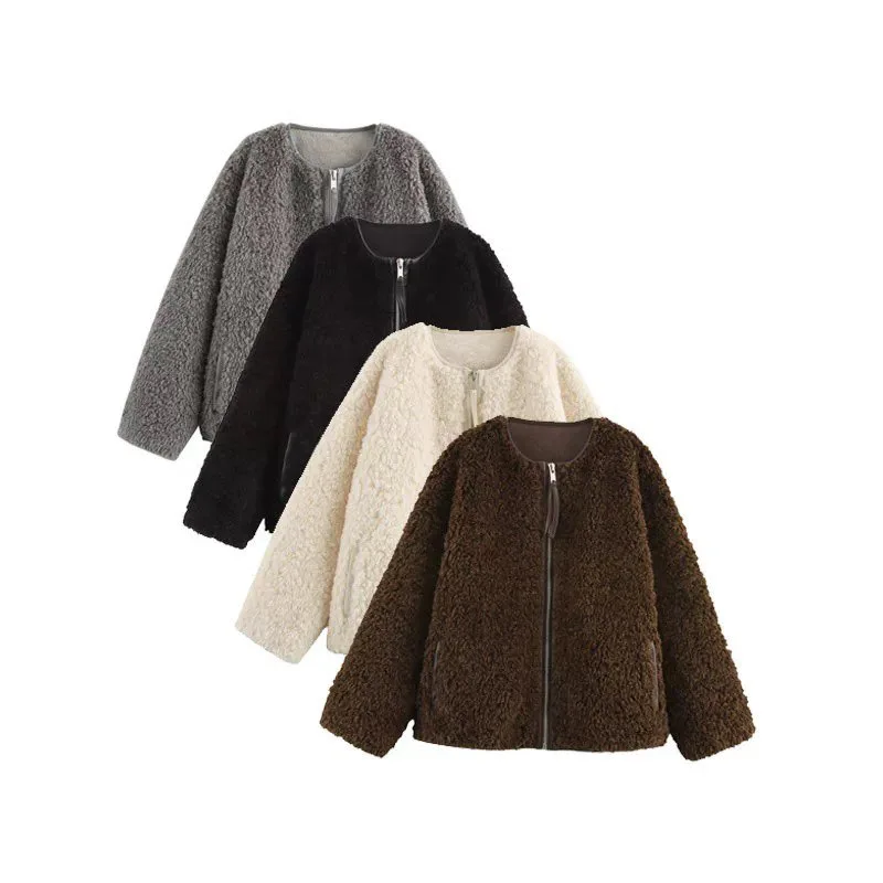 2026 Зимняя новая женская куртка с длинным рукавом и круглым вырезом на молнии, свободное пальто-футляр из фигурного меха
2026 Зимняя новая женская куртка с длинным рукавом и круглым вырезом на молнии, свободное пальто-футляр из фигурного меха