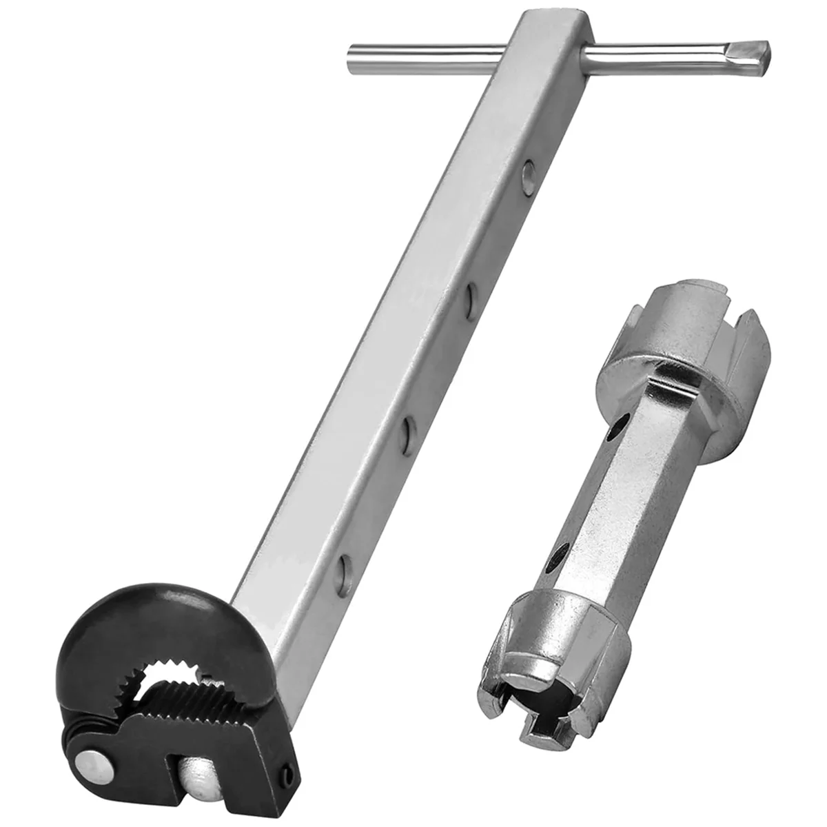 Telescoping Basin Wrench, Sink Wrench, Adjustable 3/8In to 1-1/4In Capacity Jaw for Tub Plumber Wrenches Tool
Telescoping Basin Wrench, Sink Wrench, Adjustable 3/8In to 1-1/4In Capacity Jaw for Tub Plumber Wrenches Tool