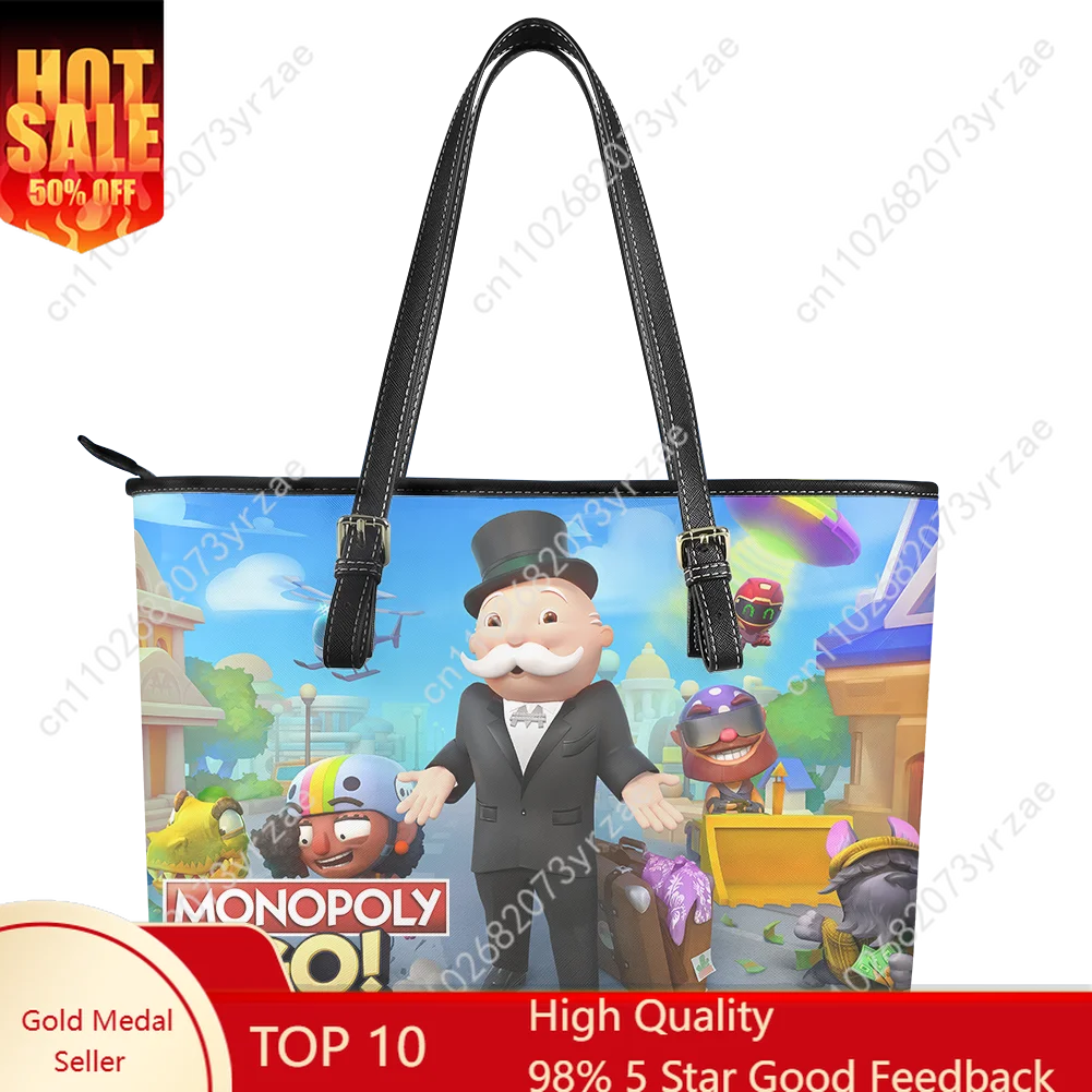 Monopoly Go! Handbag Mens Womens Personalized Tote Bag Fashion Shoulder Bag Business Commuter Leather Purse Customize Bags
Monopoly Go! Handbag Mens Womens Personalized Tote Bag Fashion Shoulder Bag Business Commuter Leather Purse Customize Bags