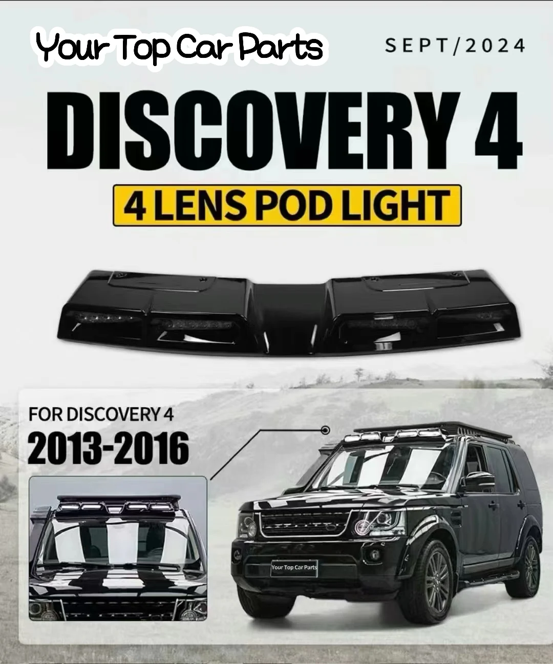 Подходит для DISCOVERY 4 2013-2016 глянцевый черный спойлер на крышу
Подходит для DISCOVERY 4 2013-2016 глянцевый черный спойлер на крышу