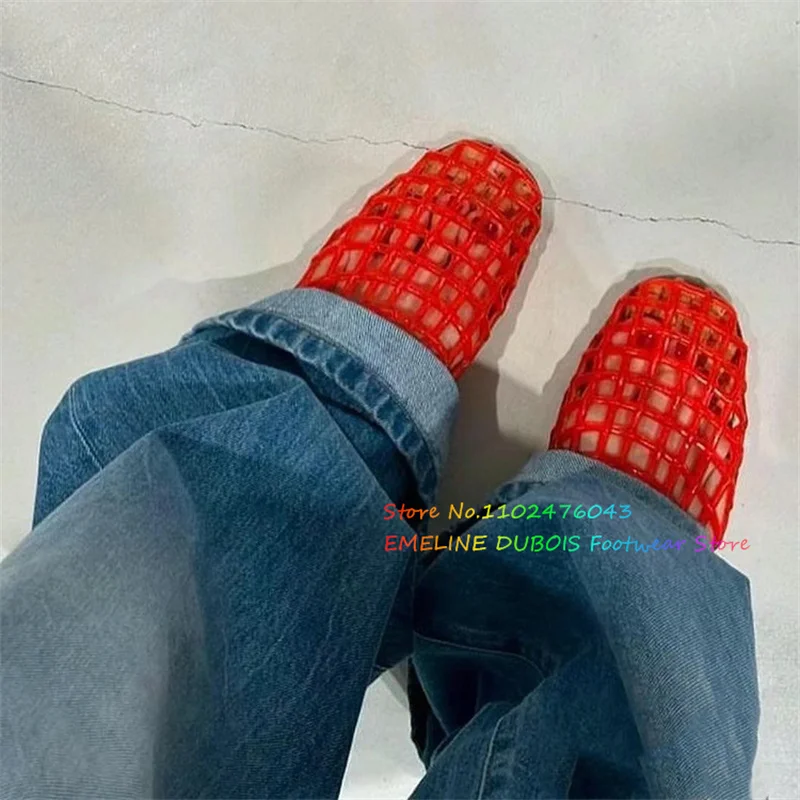 Red Hollowed Out Woven Crystal Single Shoes Women Summer New Flat Comfortable Plastic Jelly Hole Shoes Breathable Beach Sandals
Red Hollowed Out Woven Crystal Single Shoes Women Summer New Flat Comfortable Plastic Jelly Hole Shoes Breathable Beach Sandals