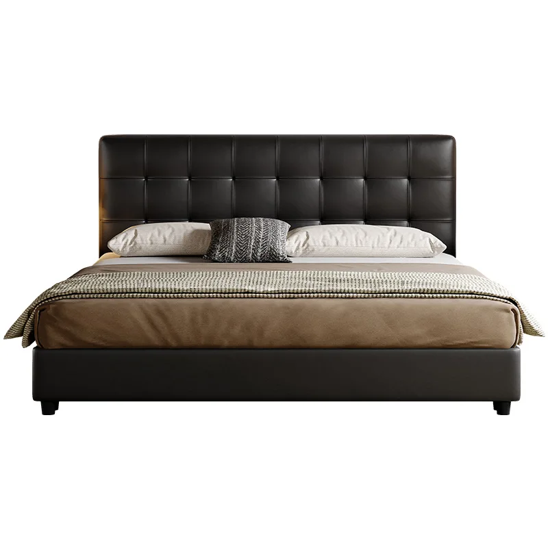 bedroom high-end atmosphere Italian minimalist black retro light luxury waffle bed air pressure high box storage bed
bedroom high-end atmosphere Italian minimalist black retro light luxury waffle bed air pressure high box storage bed