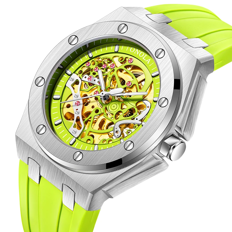2023 Watch for Men Women Fashion Business Wristwatch ONOLA Automatic Square Hollow Casual Luxury Waterproof Mechanic Watches
2023 Watch for Men Women Fashion Business Wristwatch ONOLA Automatic Square Hollow Casual Luxury Waterproof Mechanic Watches