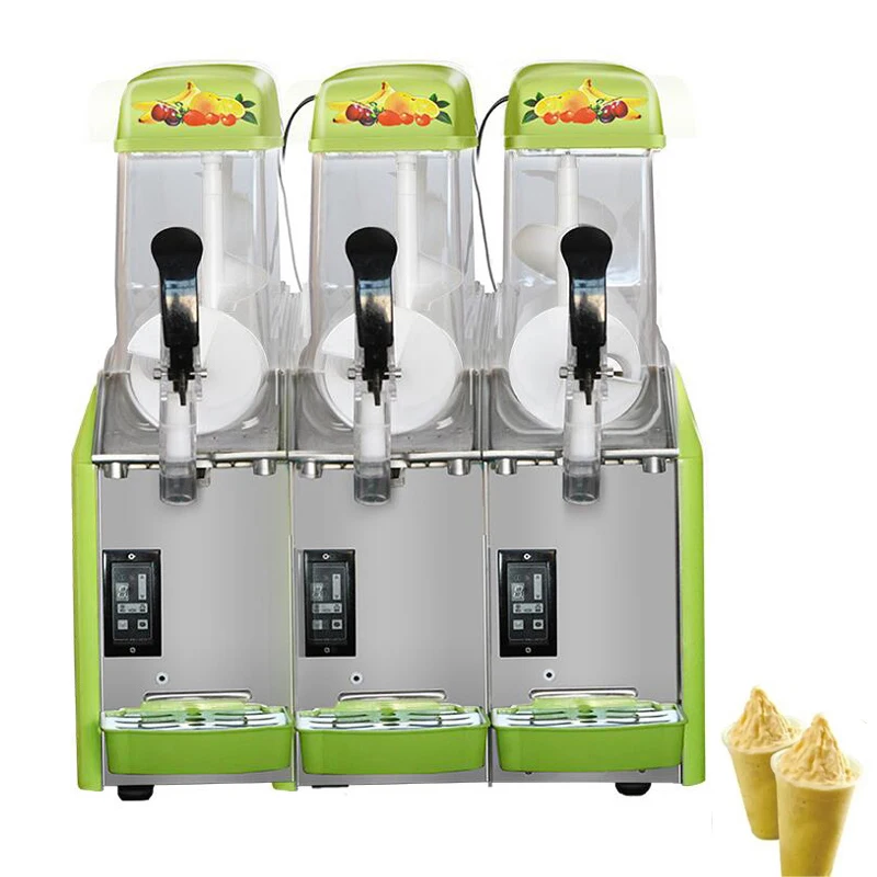 Commercial Snow Melting Machine Large Capacity Three Cylinder Sand Ice Machine Cold Drink Maker Slush Machine 1100W
Commercial Snow Melting Machine Large Capacity Three Cylinder Sand Ice Machine Cold Drink Maker Slush Machine 1100W