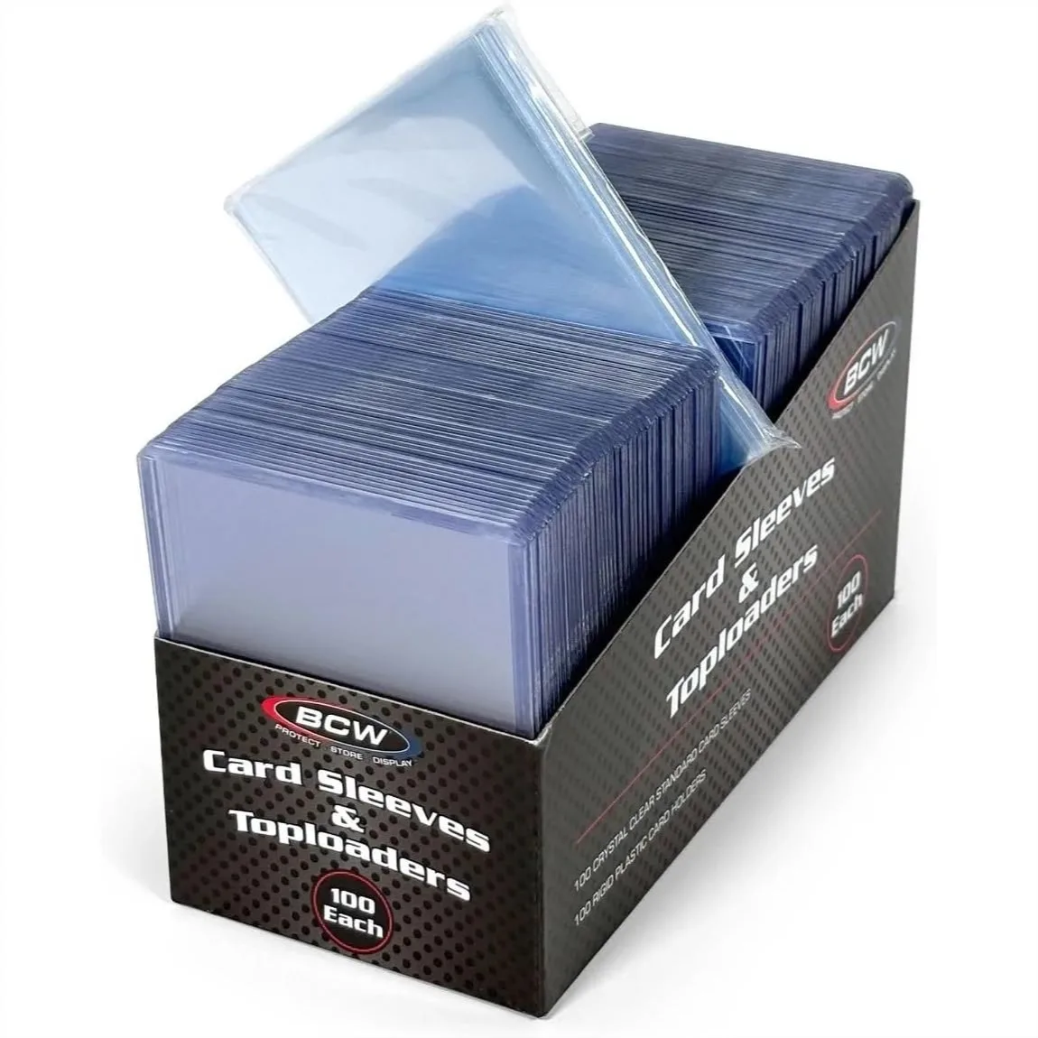 Card Sleeves and Toploaders Combo 100 Count, Acid-Free Penny Sleeves, Rigid PVC Card Protectors for Football, Magic, Pokemon
Card Sleeves and Toploaders Combo 100 Count, Acid-Free Penny Sleeves, Rigid PVC Card Protectors for Football, Magic, Pokemon
