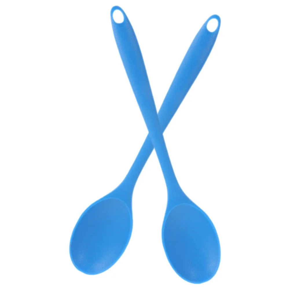 2pcs Blue Silicone Spoon Nonstick Kitchen Cooking Mixing Salad Soup Multi function Lightweight Stable Safe Long term 
2pcs Blue Silicone Spoon Nonstick Kitchen Cooking Mixing Salad Soup Multi function Lightweight Stable Safe Long term