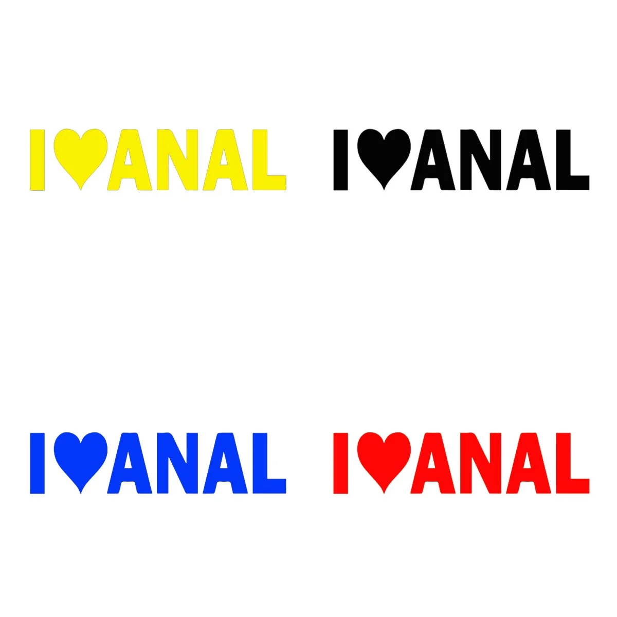 PVC Car Shaped Mirror Glue Cartoon Stickers, Fashion Paper Car Decals, Vinyl "I Love Anal" Car Stickers
PVC Car Shaped Mirror Glue Cartoon Stickers, Fashion Paper Car Decals, Vinyl "I Love Anal" Car Stickers