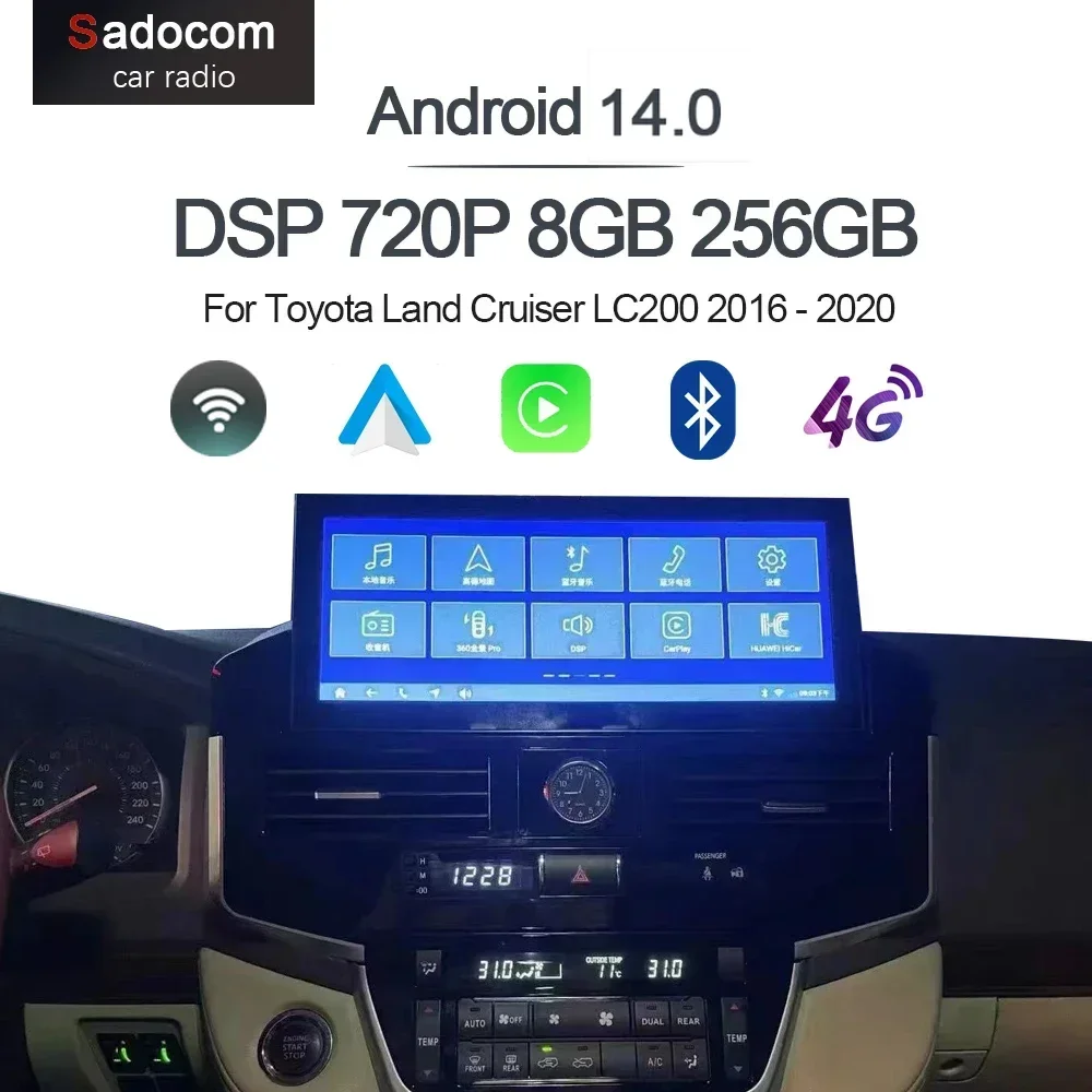 1920*720 360 Panoramic Carplay 8G+256G Android 14.0 Car DVD Player GPS Stereo Radio For Toyota Land Cruiser LC200 2016 - 2020
1920*720 360 Panoramic Carplay 8G+256G Android 14.0 Car DVD Player GPS Stereo Radio For Toyota Land Cruiser LC200 2016 - 2020
