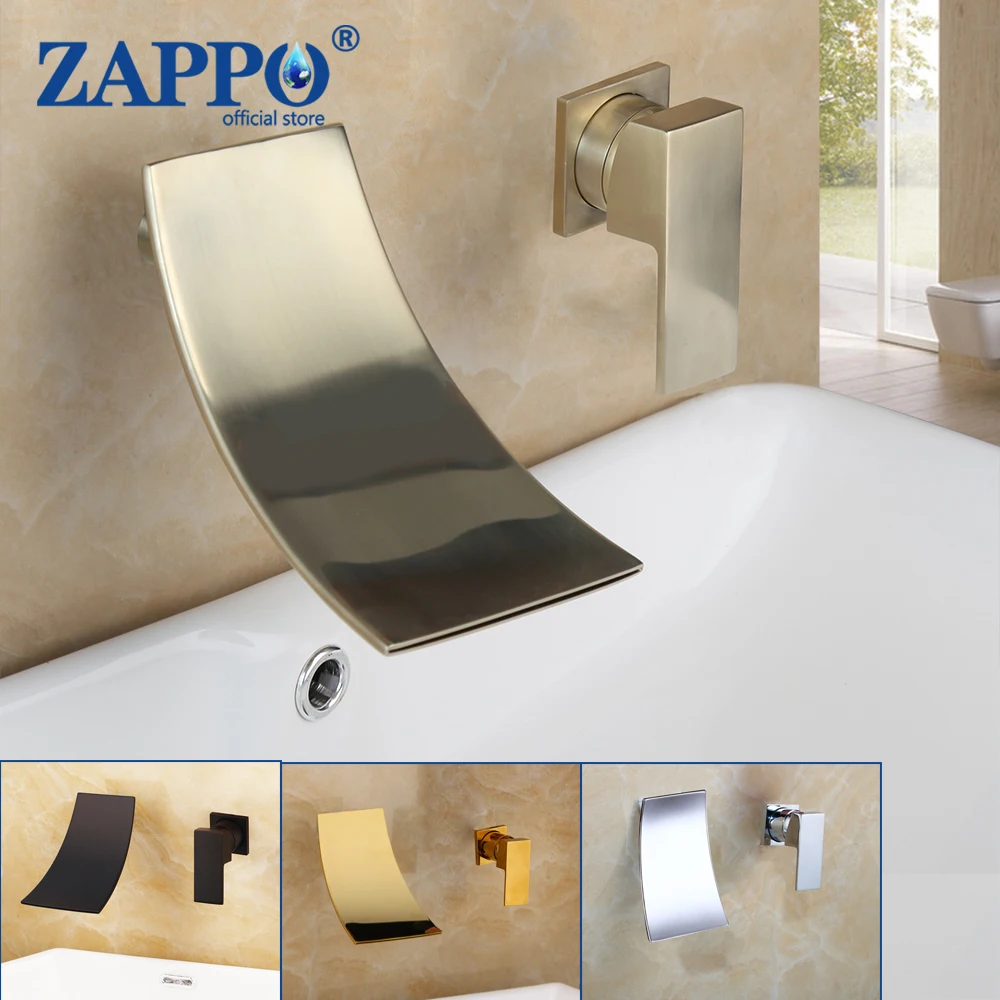 ZAPPO Basin Faucet Modern Bathroom Mixer Tap Black/Gold Wash basin Faucet Single Handle Hot and Cold Waterfall Faucet
ZAPPO Basin Faucet Modern Bathroom Mixer Tap Black/Gold Wash basin Faucet Single Handle Hot and Cold Waterfall Faucet