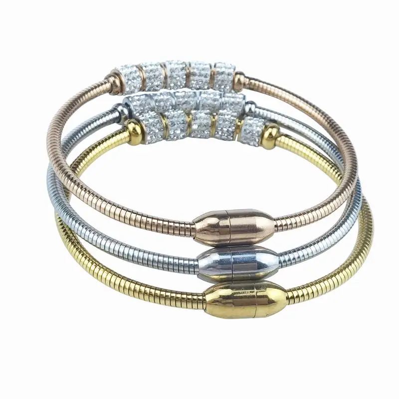 10 Pieces Stainless Steel Full Diamond Transfer Bead Magnet Buckle Hand Ring Snake Bone Chain Fashion Accessories for Women
10 Pieces Stainless Steel Full Diamond Transfer Bead Magnet Buckle Hand Ring Snake Bone Chain Fashion Accessories for Women