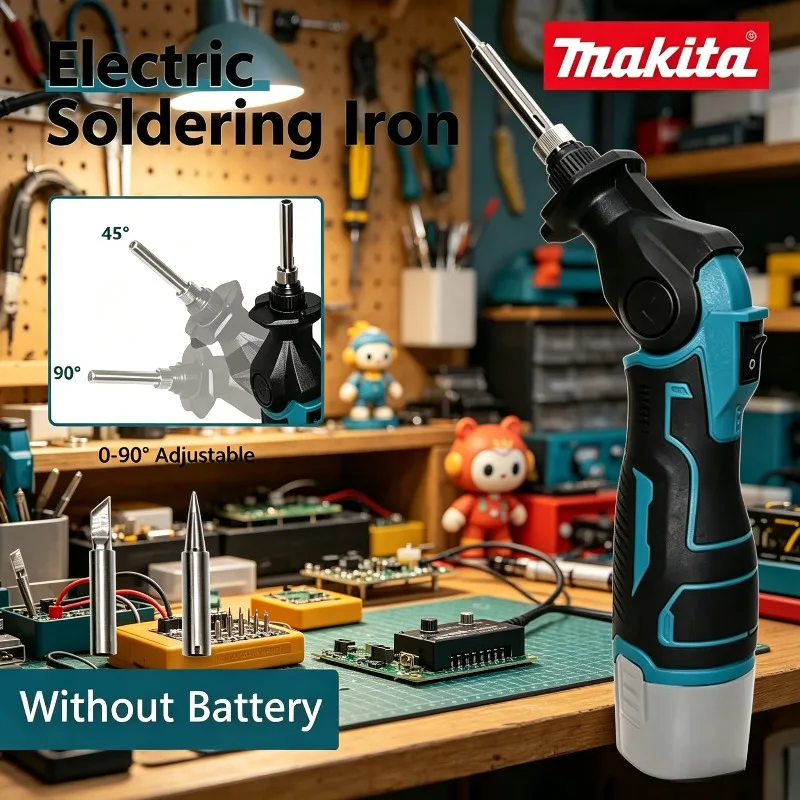 Makita Repair Tools For Battery, Cordless Rechargeable Wireless Electric Soldering Iron Kit Fast Heating Alloy Welding Device
Makita Repair Tools For Battery, Cordless Rechargeable Wireless Electric Soldering Iron Kit Fast Heating Alloy Welding Device