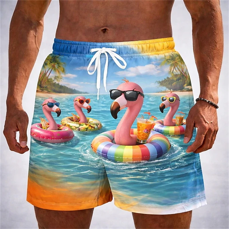 Funny Mens Tropical Flamingo Print Beach Shorts Casual Summer Swim Trunks Lightweight Board Shorts Beach Surfing And Vacation
Funny Mens Tropical Flamingo Print Beach Shorts Casual Summer Swim Trunks Lightweight Board Shorts Beach Surfing And Vacation