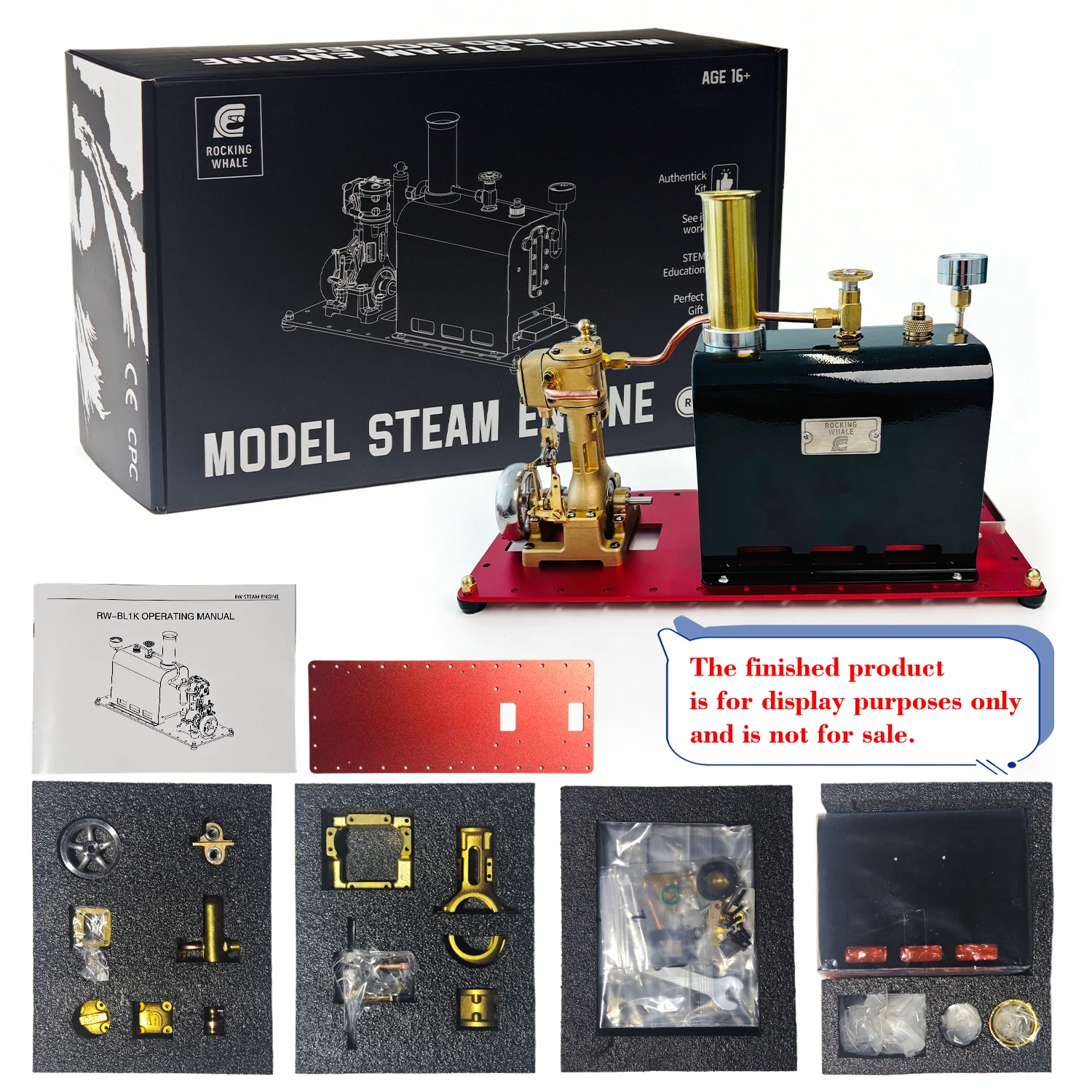 RW BL1K 3CC одноцилиндровый паровой двигатель Модель Стирлинга Ретро Паровой нагрев Модель котла в сборе Комплекты двигателей привода парового корабля
RW BL1K 3CC одноцилиндровый паровой двигатель Модель Стирлинга Ретро Паровой нагрев Модель котла в сборе Комплекты двигателей привода парового корабля