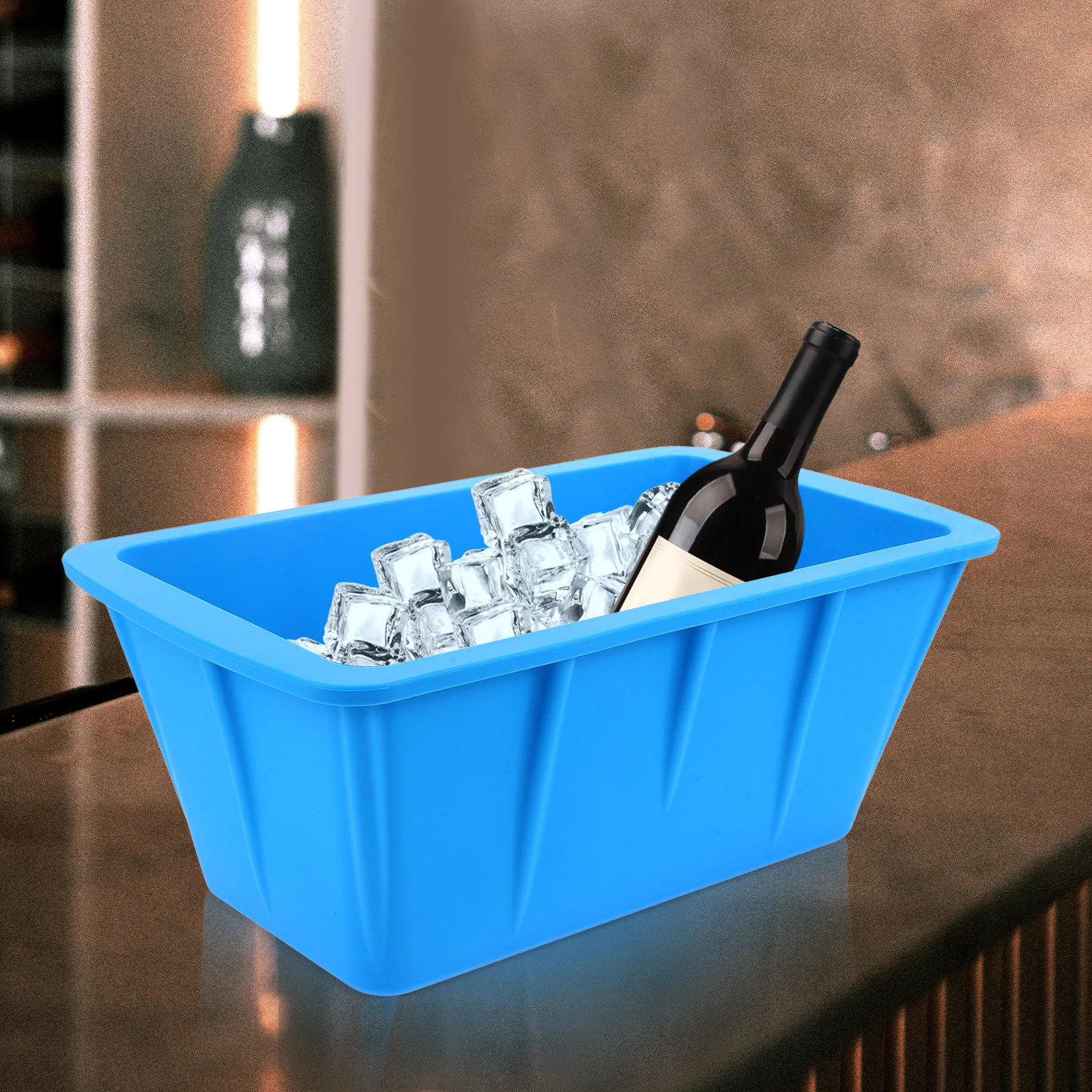 Silicone Cube Mold 3L Black Lid Large Capacity Reusable Trays Freezer Cocktails Whiskey Outdoor Kitchen Bar Tools
Silicone Cube Mold 3L Black Lid Large Capacity Reusable Trays Freezer Cocktails Whiskey Outdoor Kitchen Bar Tools