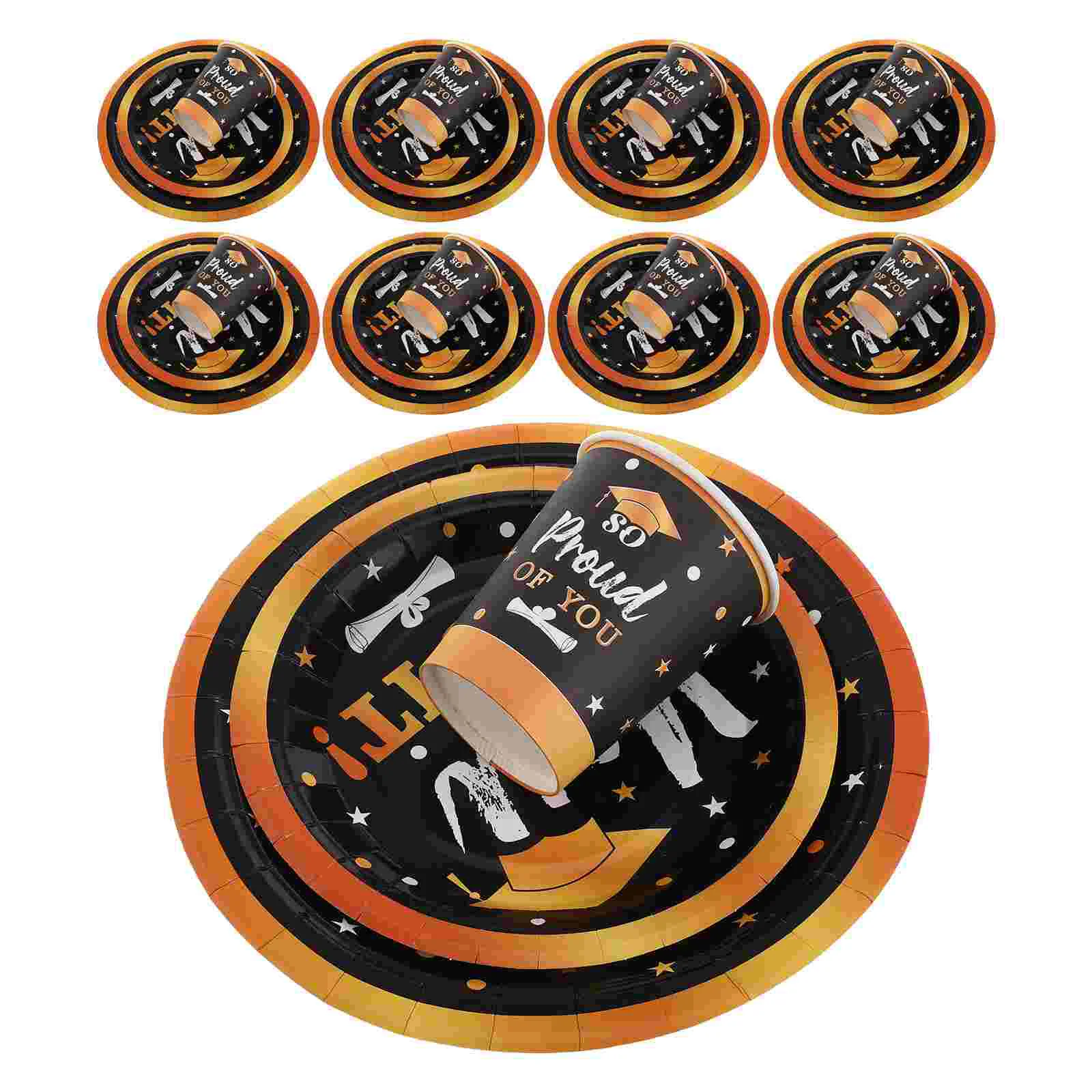 30 PCS Cup Graduation Paper and Tray Set Party Decorations Plates Cups Black Tableware Banquet
30 PCS Cup Graduation Paper and Tray Set Party Decorations Plates Cups Black Tableware Banquet