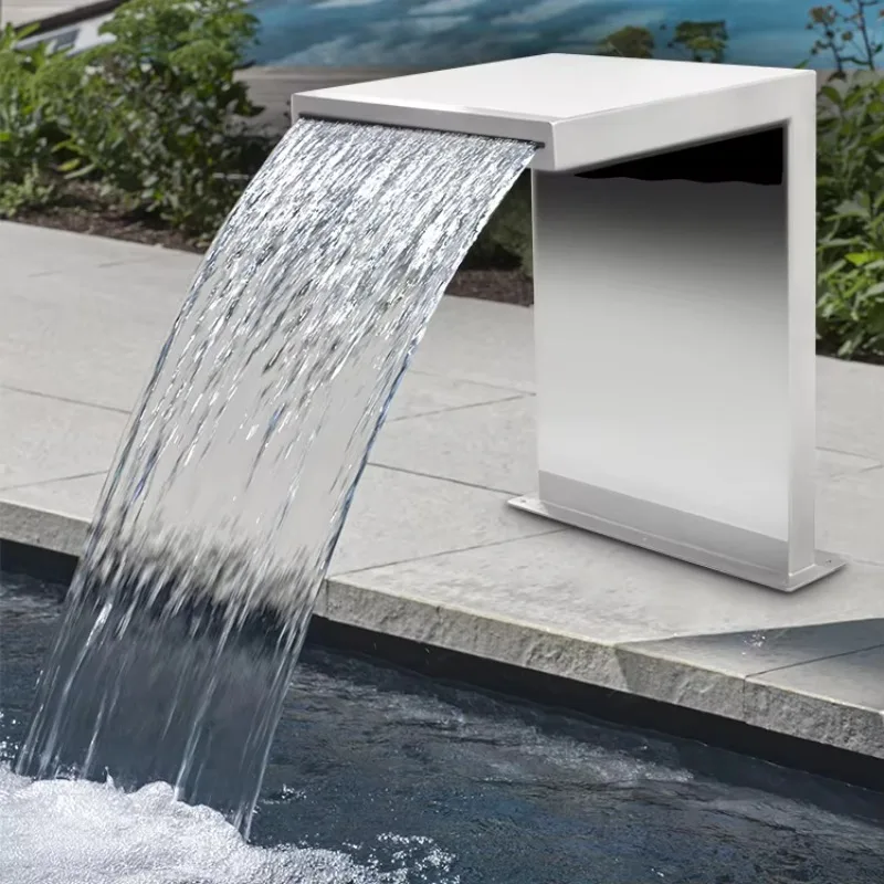 Garden Stainless Steel Waterfall Spillway Fountain for Pool Pond Spa Smooth Wide Water Curtain Rust Resistant Solid Structure
Garden Stainless Steel Waterfall Spillway Fountain for Pool Pond Spa Smooth Wide Water Curtain Rust Resistant Solid Structure