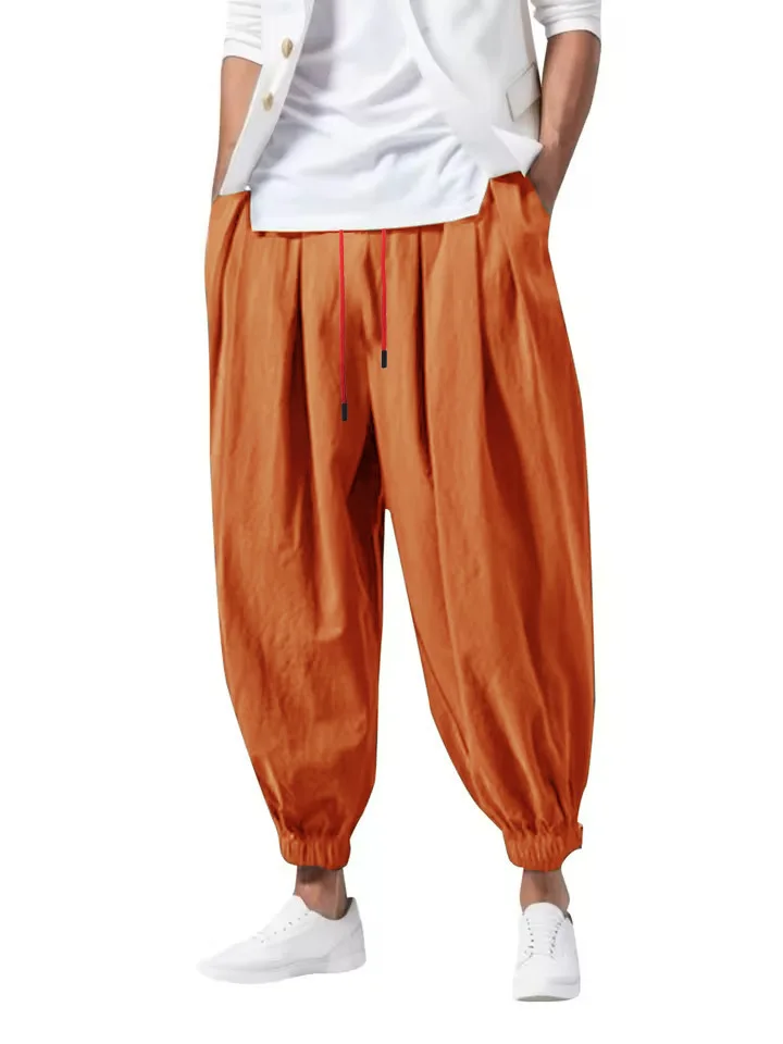 New Men's Cotton Linen Long Pants, Summer Beach Pants, Drawstring Elastic Waist, Comfortable Breathable Casual Long Pants
New Men's Cotton Linen Long Pants, Summer Beach Pants, Drawstring Elastic Waist, Comfortable Breathable Casual Long Pants