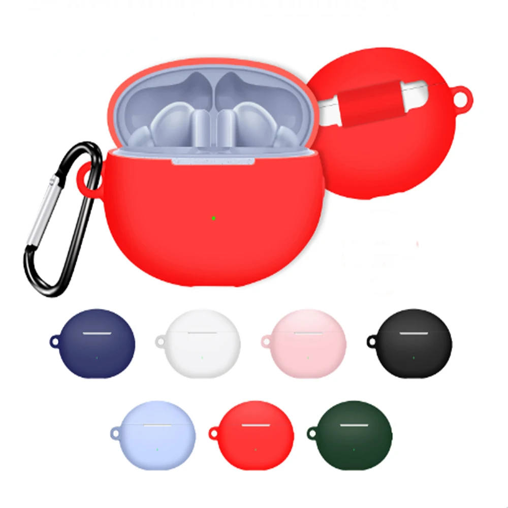 Silicone Case Cover For Huawei Freebuds 6i Protective Earbuds Case Scratch Shockproof Resistant Protective Case with Carabiner
Silicone Case Cover For Huawei Freebuds 6i Protective Earbuds Case Scratch Shockproof Resistant Protective Case with Carabiner