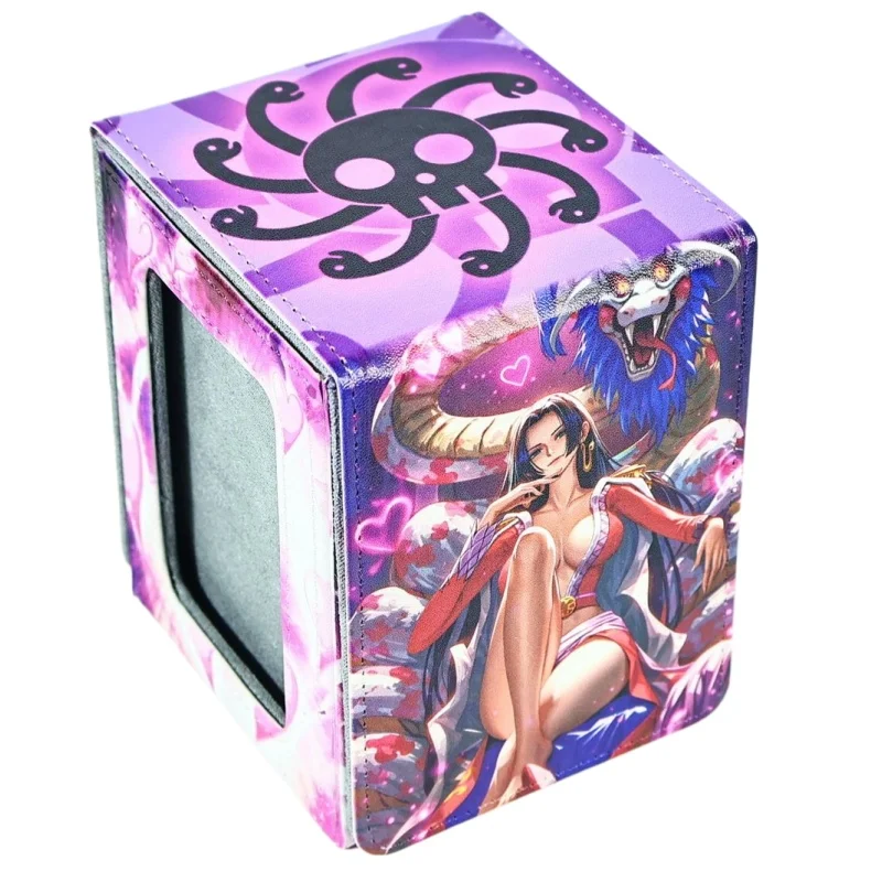 Коробка для хранения игровых карт 12x9 см в стиле One Piece Boa Hancock, с окошком, для самостоятельной сборки, кожаная, магнитная, для OTCG и настольных игр
Коробка для хранения игровых карт 12x9 см в стиле One Piece Boa Hancock, с окошком, для самостоятельной сборки, кожаная, магнитная, для OTCG и настольных игр