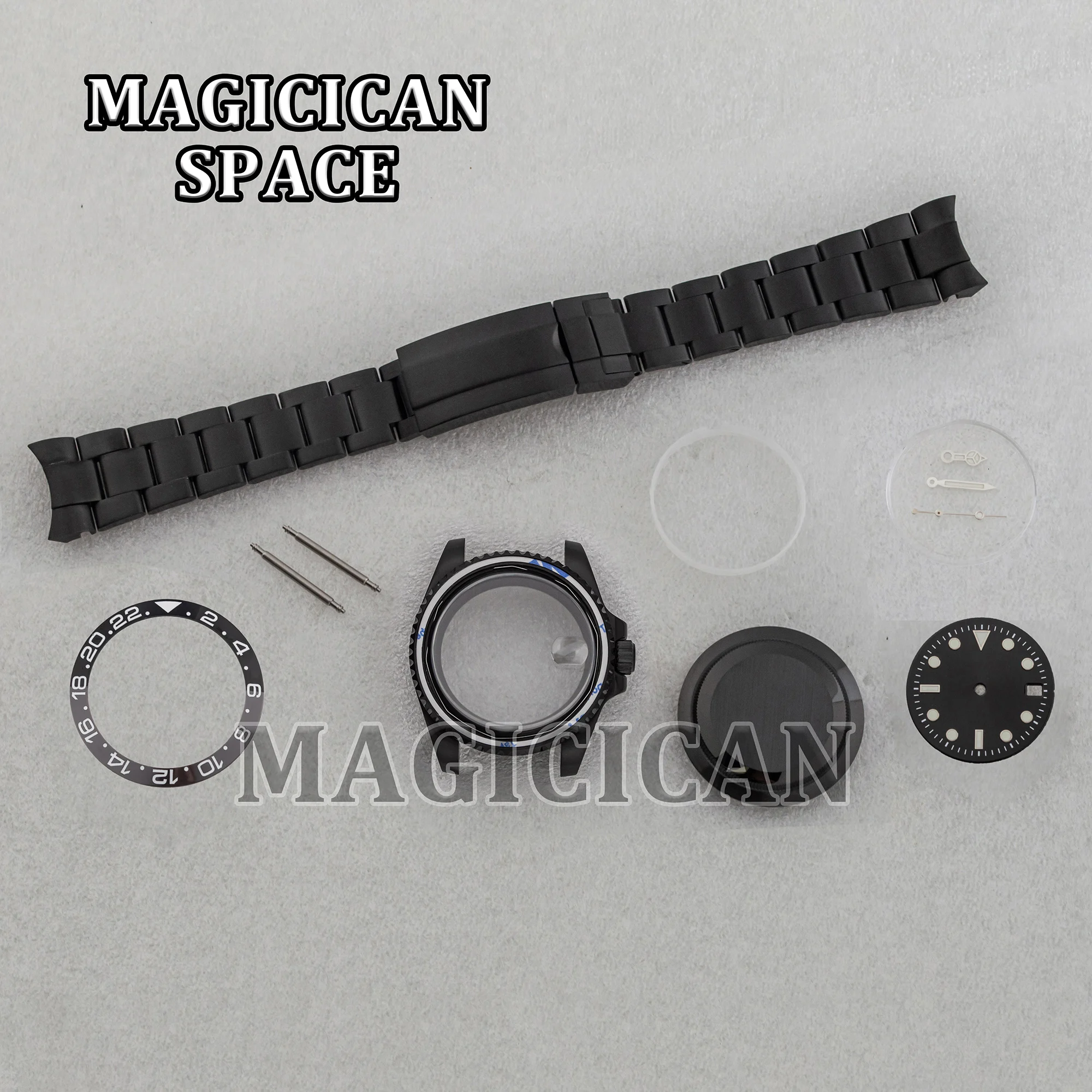 40mm Watch Case+Strap+Dial+Hands for SUB GMT Watch Parts Sapphire Glass Stainless Steel Case fit NH34/35/36 Automatic Movement
40mm Watch Case+Strap+Dial+Hands for SUB GMT Watch Parts Sapphire Glass Stainless Steel Case fit NH34/35/36 Automatic Movement
