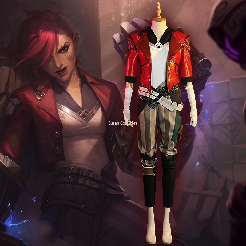 Anime Arcane Vi The Piltover Enforcer Same style full set cosplay Women'S Halloween Costumes Cosplay Anime Adult Girl Costume
Anime Arcane Vi The Piltover Enforcer Same style full set cosplay Women'S Halloween Costumes Cosplay Anime Adult Girl Costume