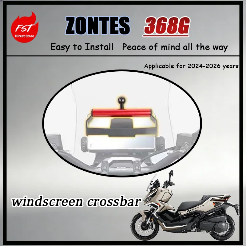 Motorcycle Windshield Balance Rod for ZONTES 368G Reinforced Fit Multi-Purpose Expansion Crossbar Accessory