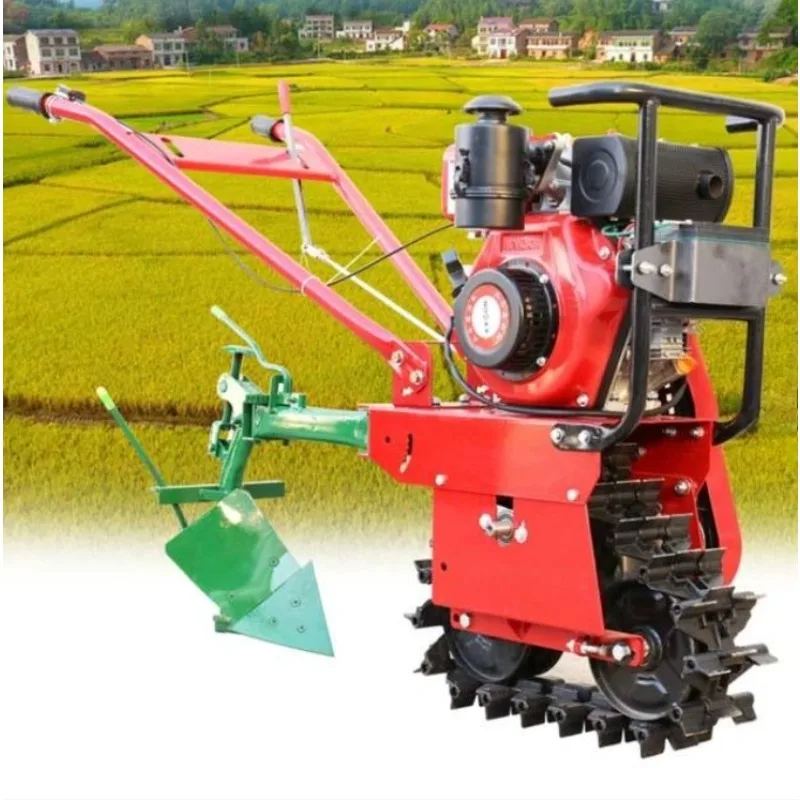 Chain track multifunctional micro tiller flip plow Micro tiller flip plow corn tiller fertilization agricultural artifact
Chain track multifunctional micro tiller flip plow Micro tiller flip plow corn tiller fertilization agricultural artifact